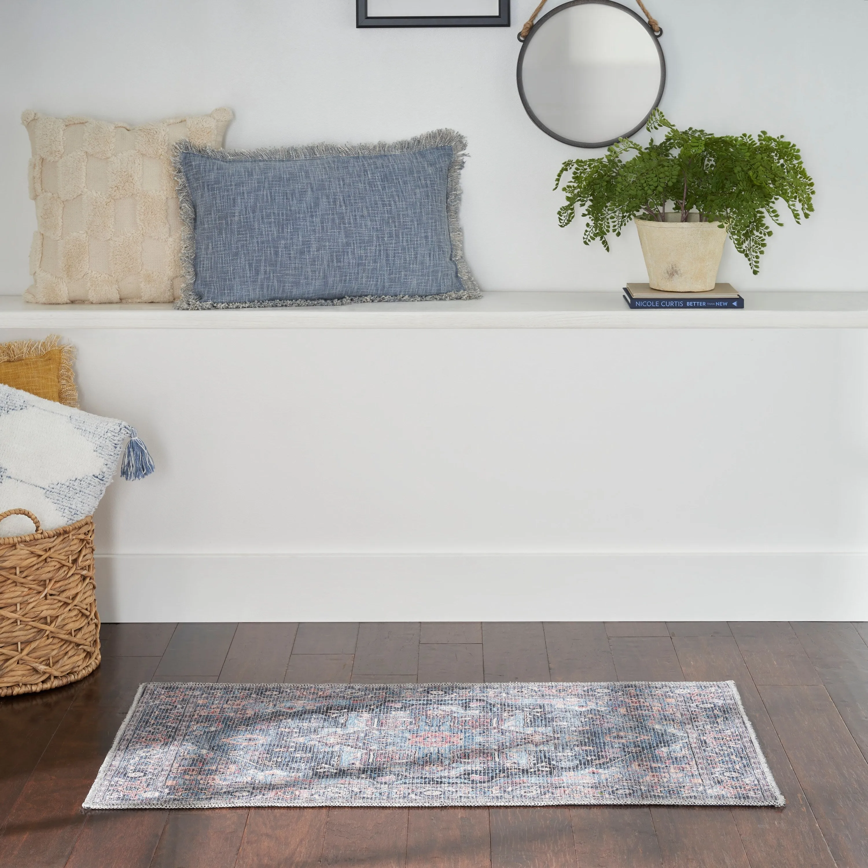 New Concept Washables Persian Boho Machine Washable Area Rug