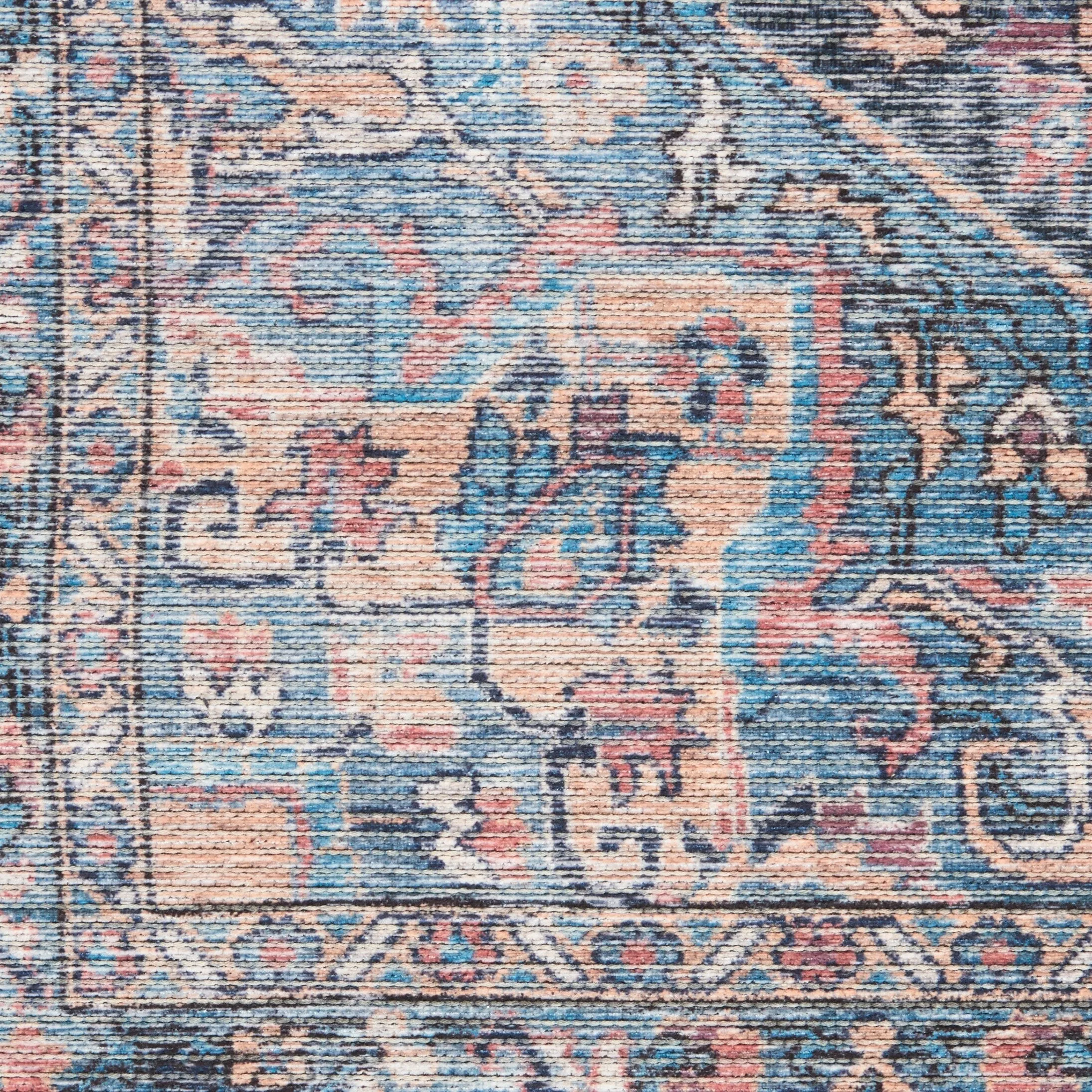 New Concept Washables Persian Boho Machine Washable Area Rug