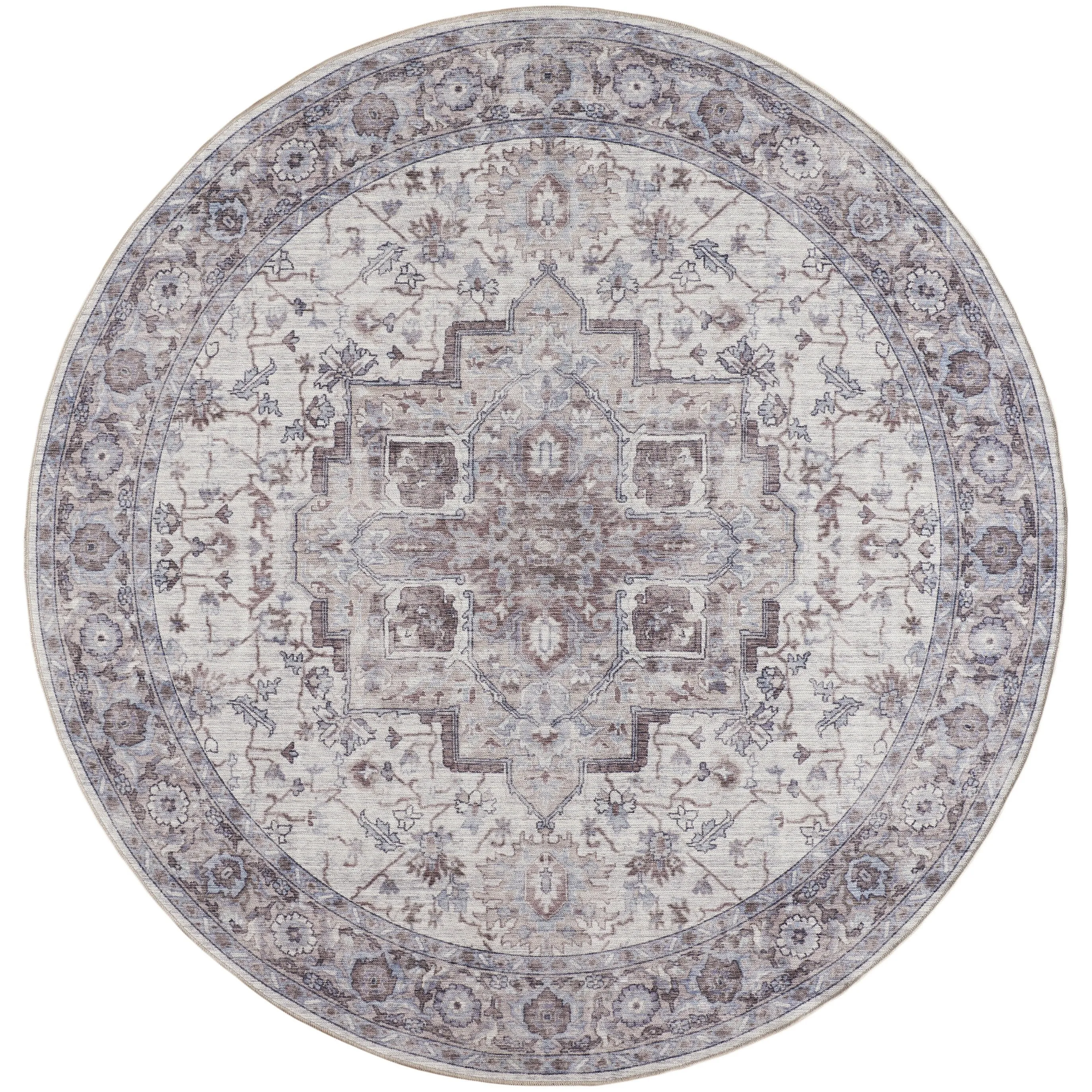 New Concept Washables Persian Boho Machine Washable Area Rug