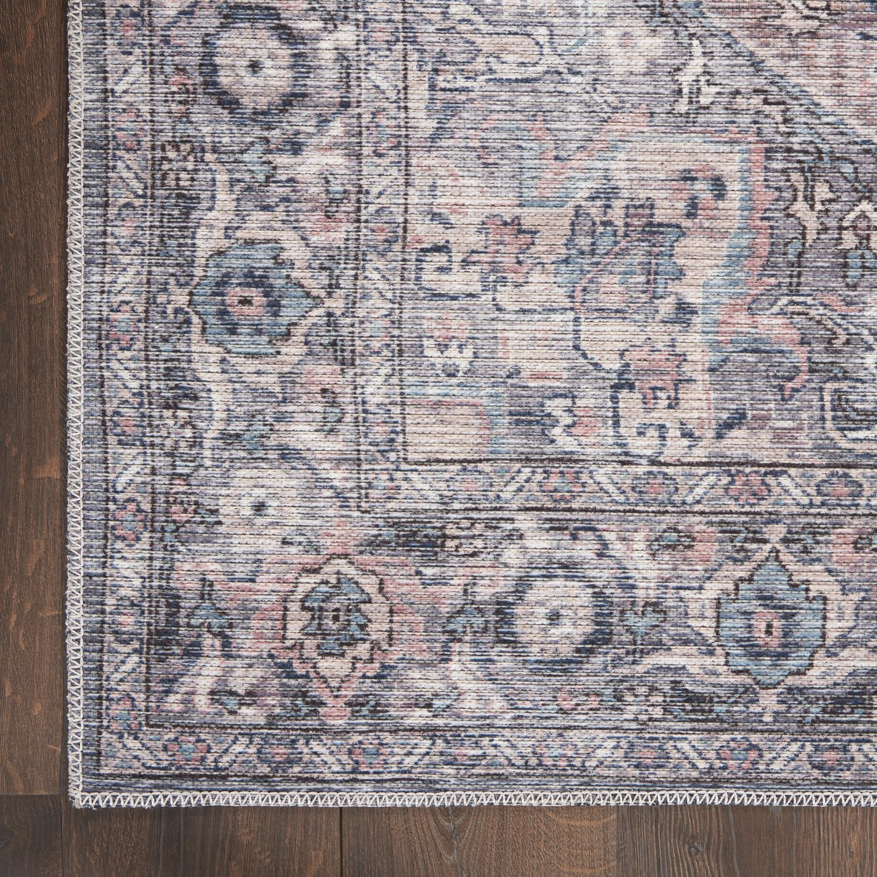 New Concept Washables Persian Boho Machine Washable Area Rug