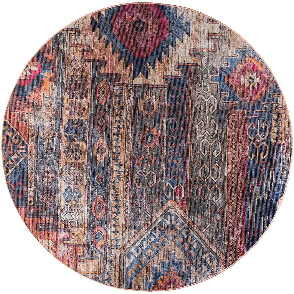 New Concept Washables Southwestern Machine Washable Area Rug