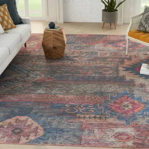 New Concept Washables Southwestern Machine Washable Area Rug
