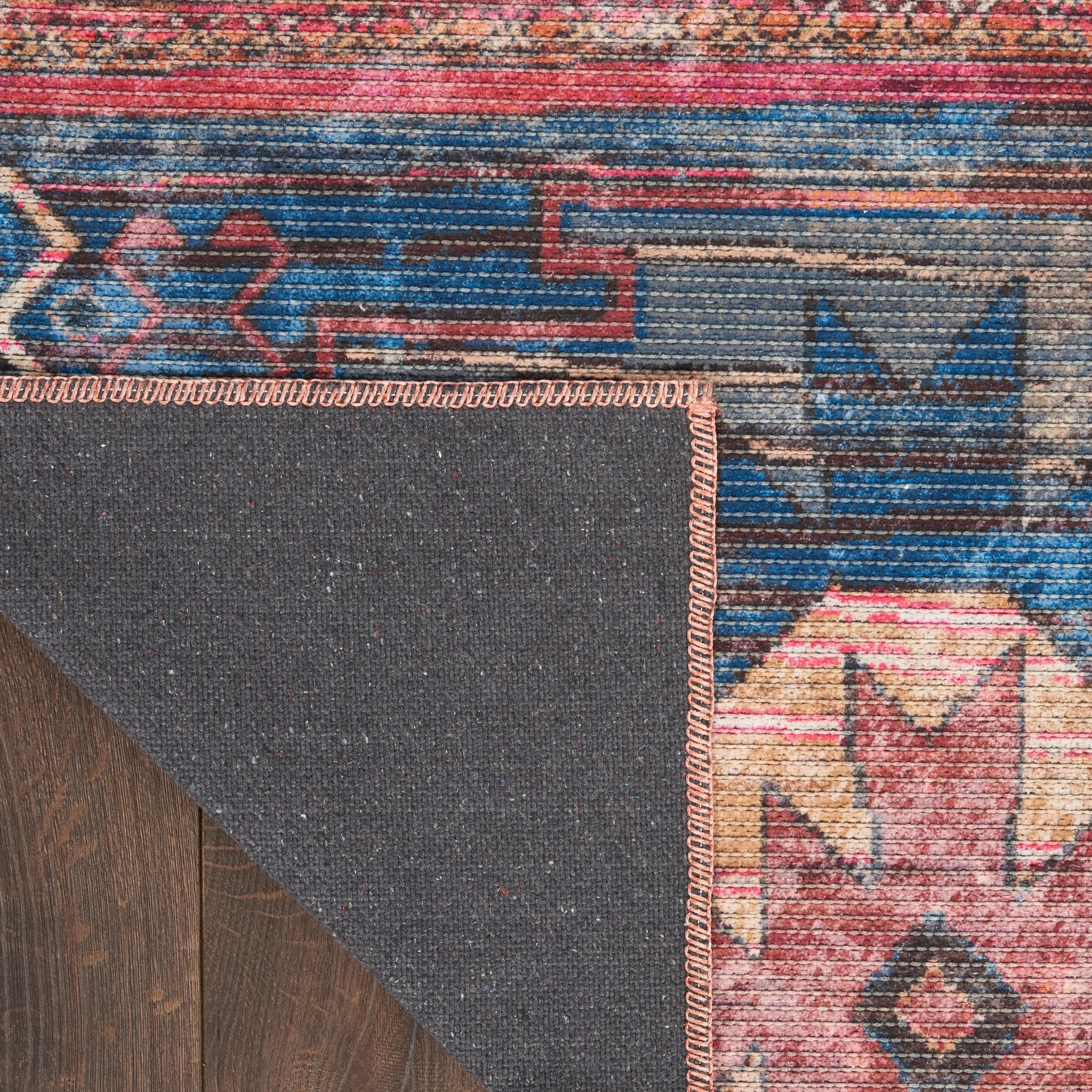 New Concept Washables Southwestern Machine Washable Area Rug