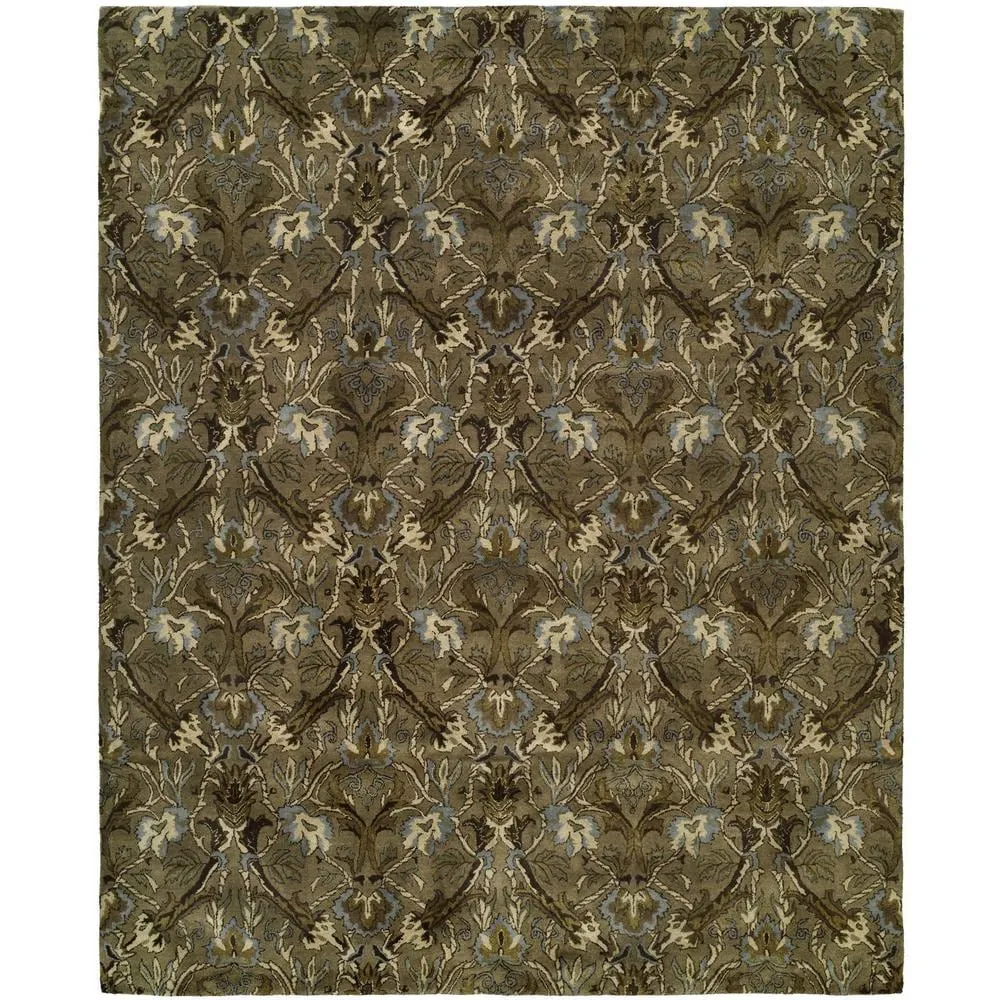 Newport Mansions Latte Wool Hand-tufted Area Rug
