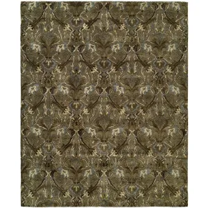 Newport Mansions Latte Wool Hand-tufted Area Rug