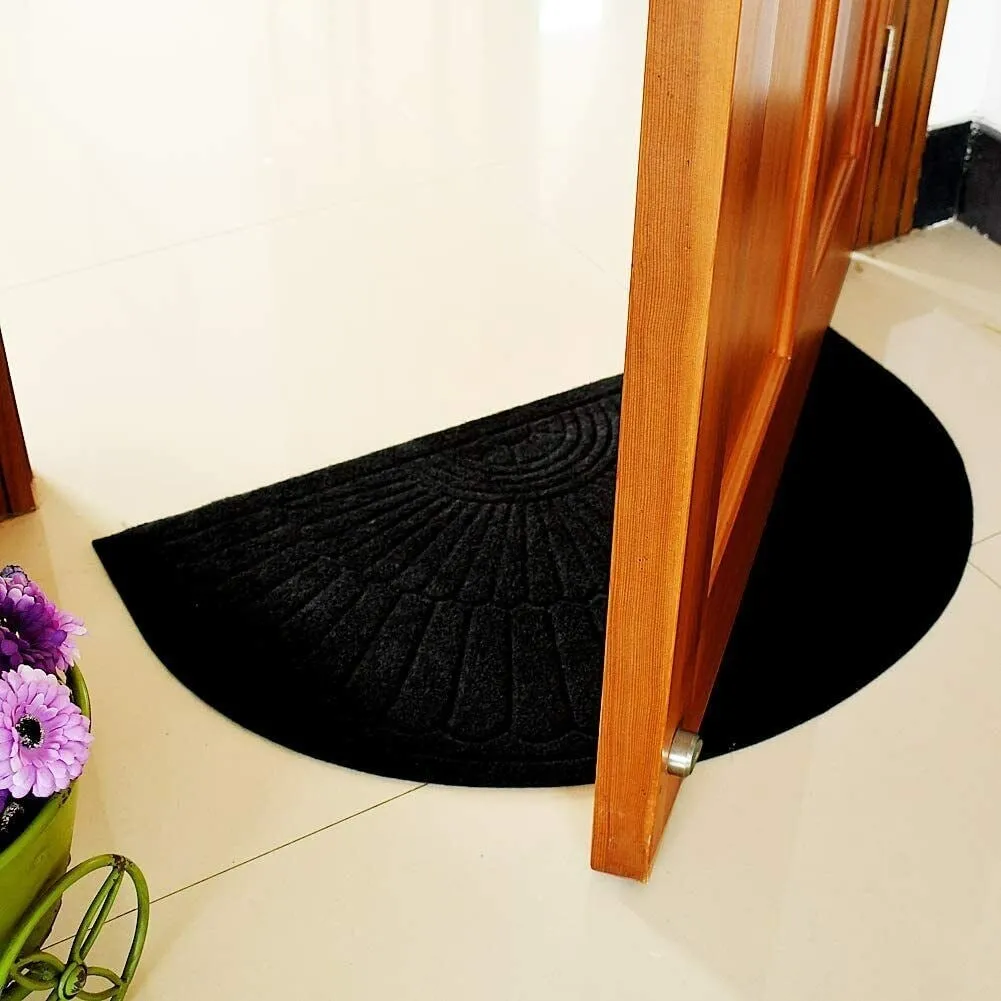 Non Slip Half Round Rubber Front Doormat
