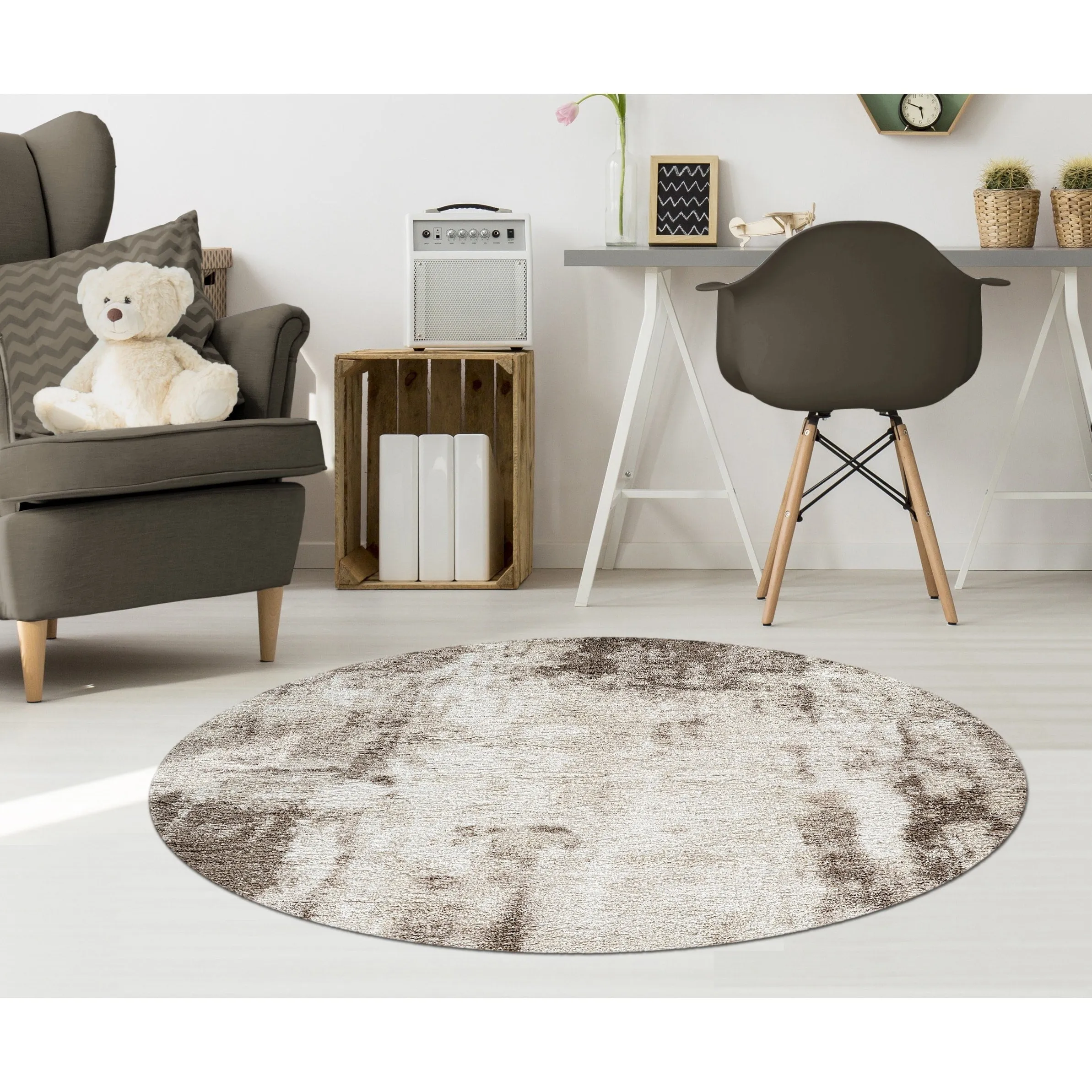 Noori Rug Lux Clark Abstract Modern 2-inch Thick Shag Rug