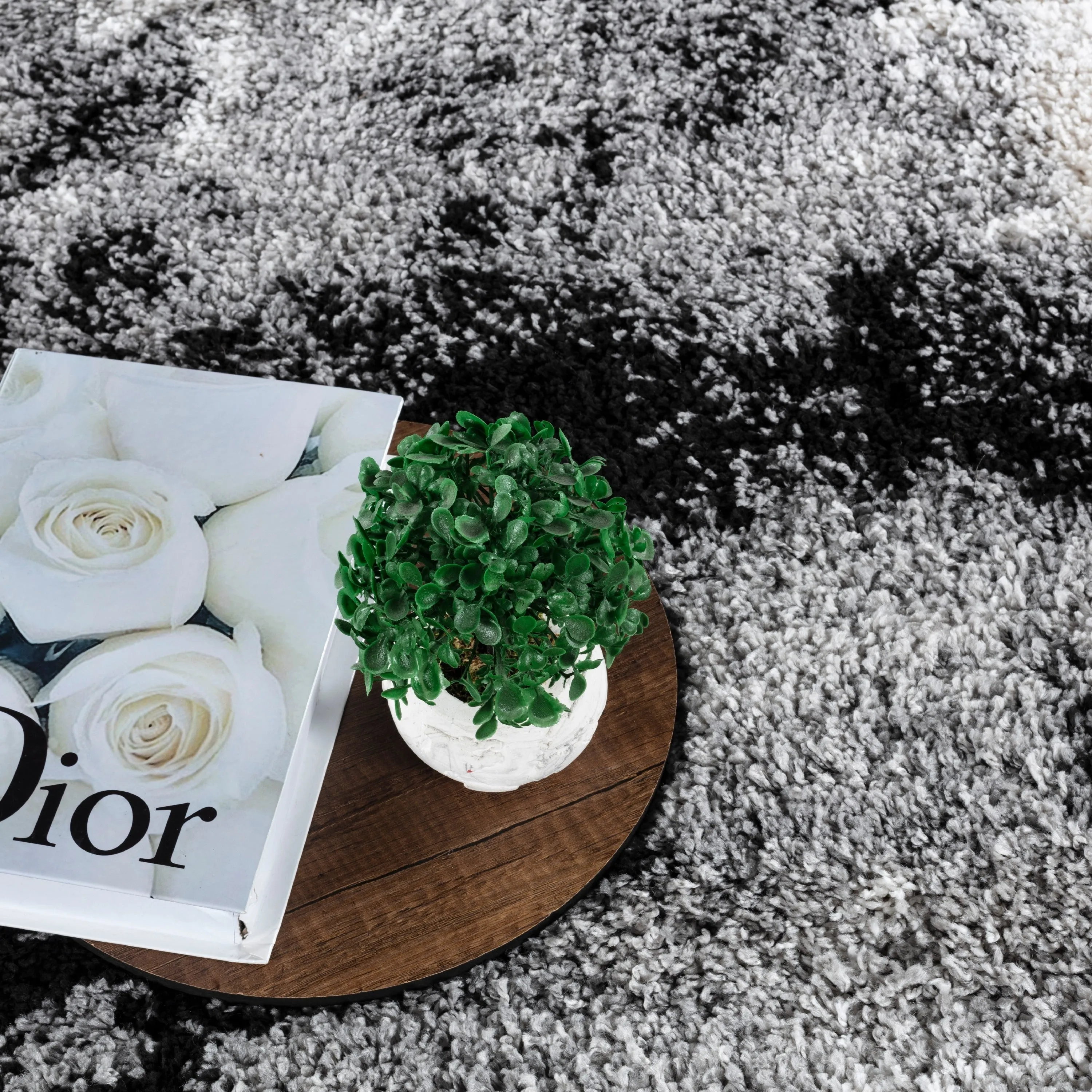 Noori Rug Lux Clark Abstract Modern 2-inch Thick Shag Rug
