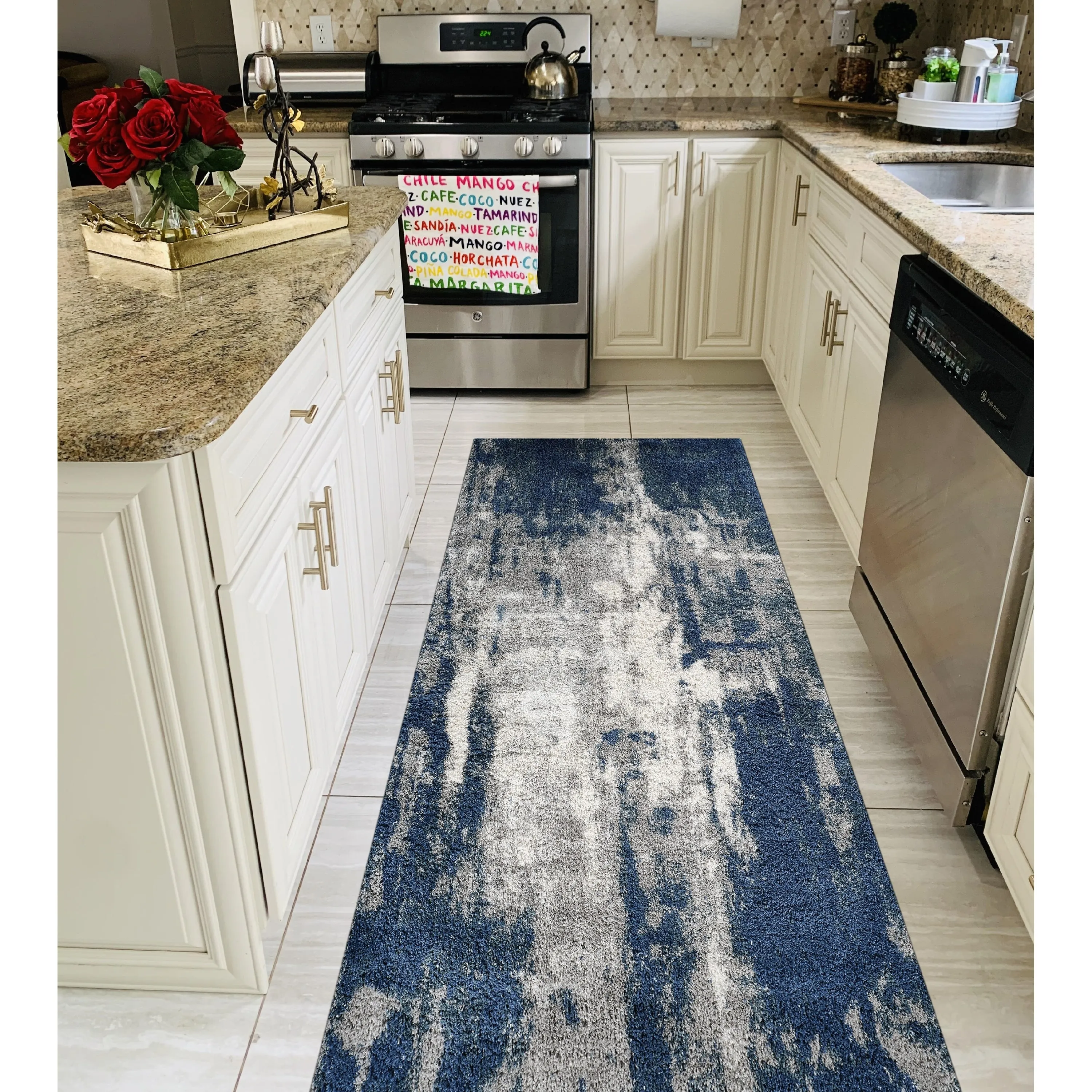 Noori Rug Lux Clark Abstract Modern 2-inch Thick Shag Rug