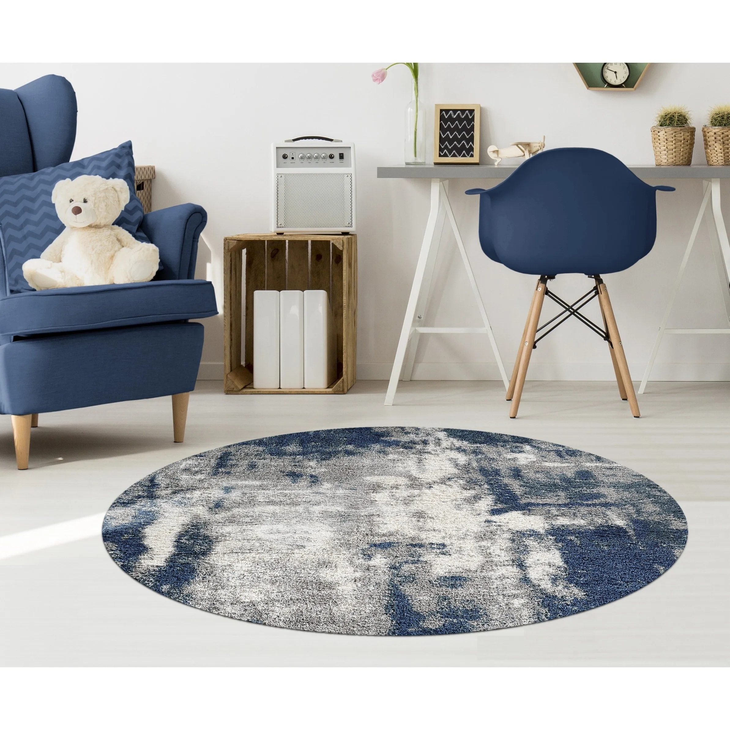 Noori Rug Lux Clark Abstract Modern 2-inch Thick Shag Rug