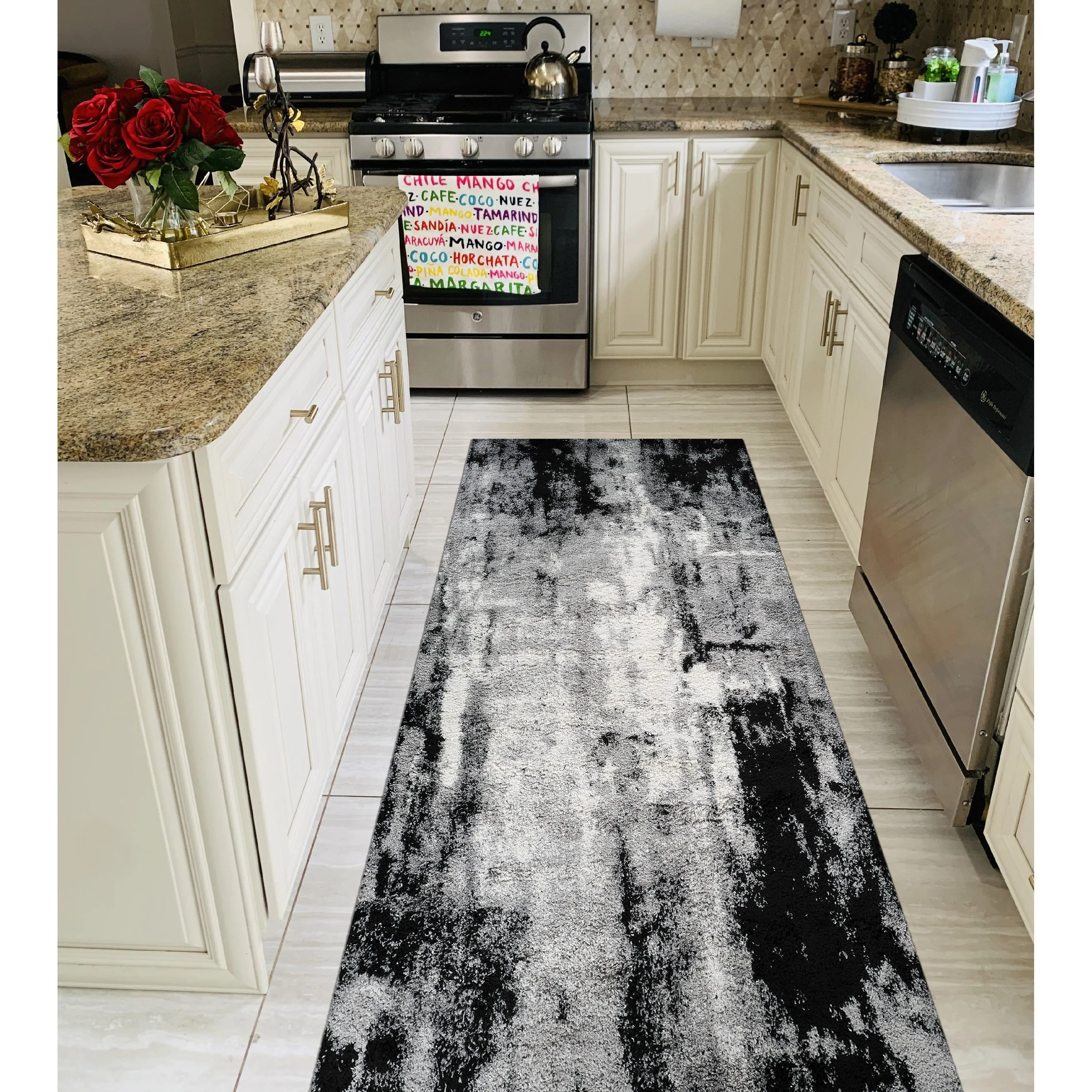 Noori Rug Lux Clark Abstract Modern 2-inch Thick Shag Rug