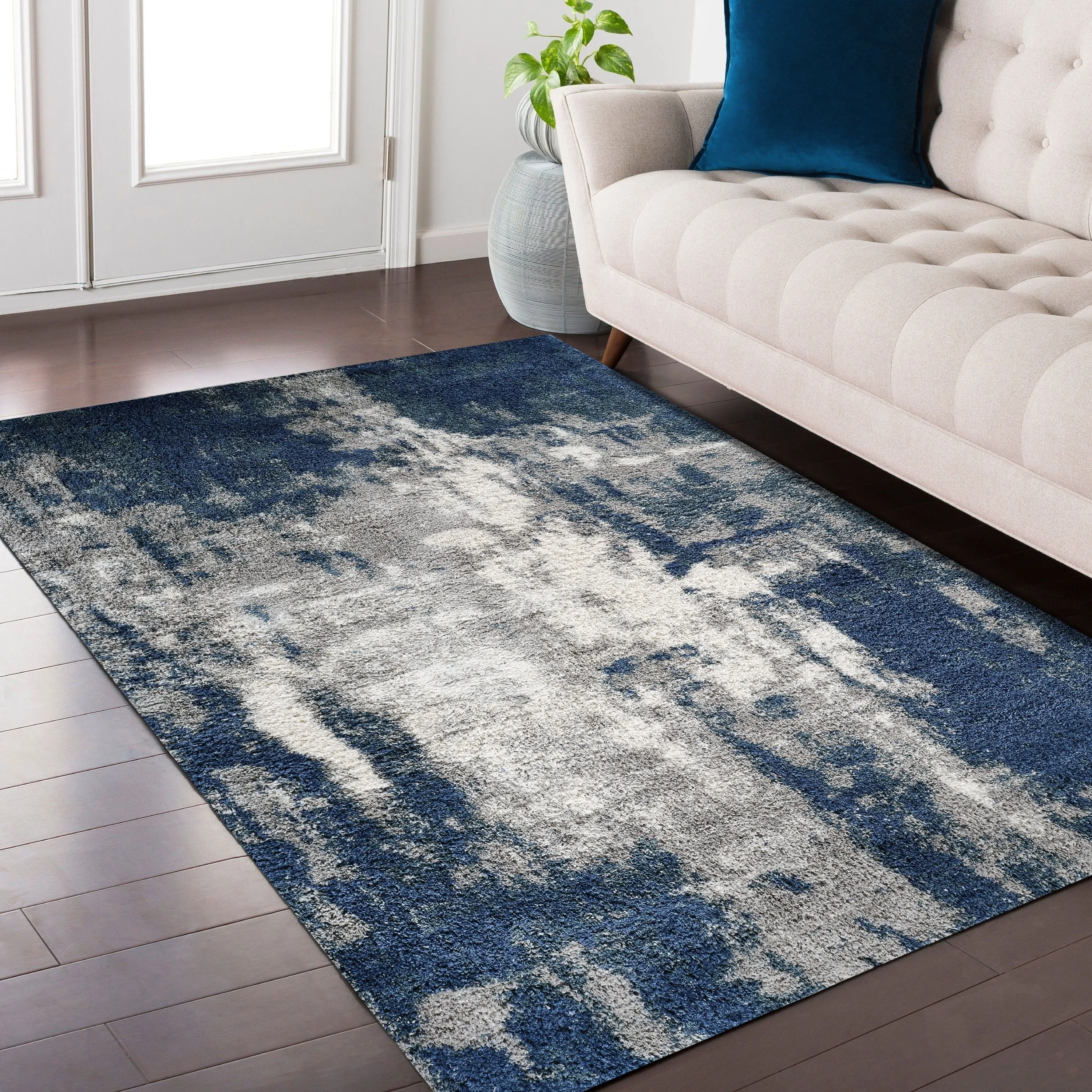 Noori Rug Lux Clark Abstract Modern 2-inch Thick Shag Rug