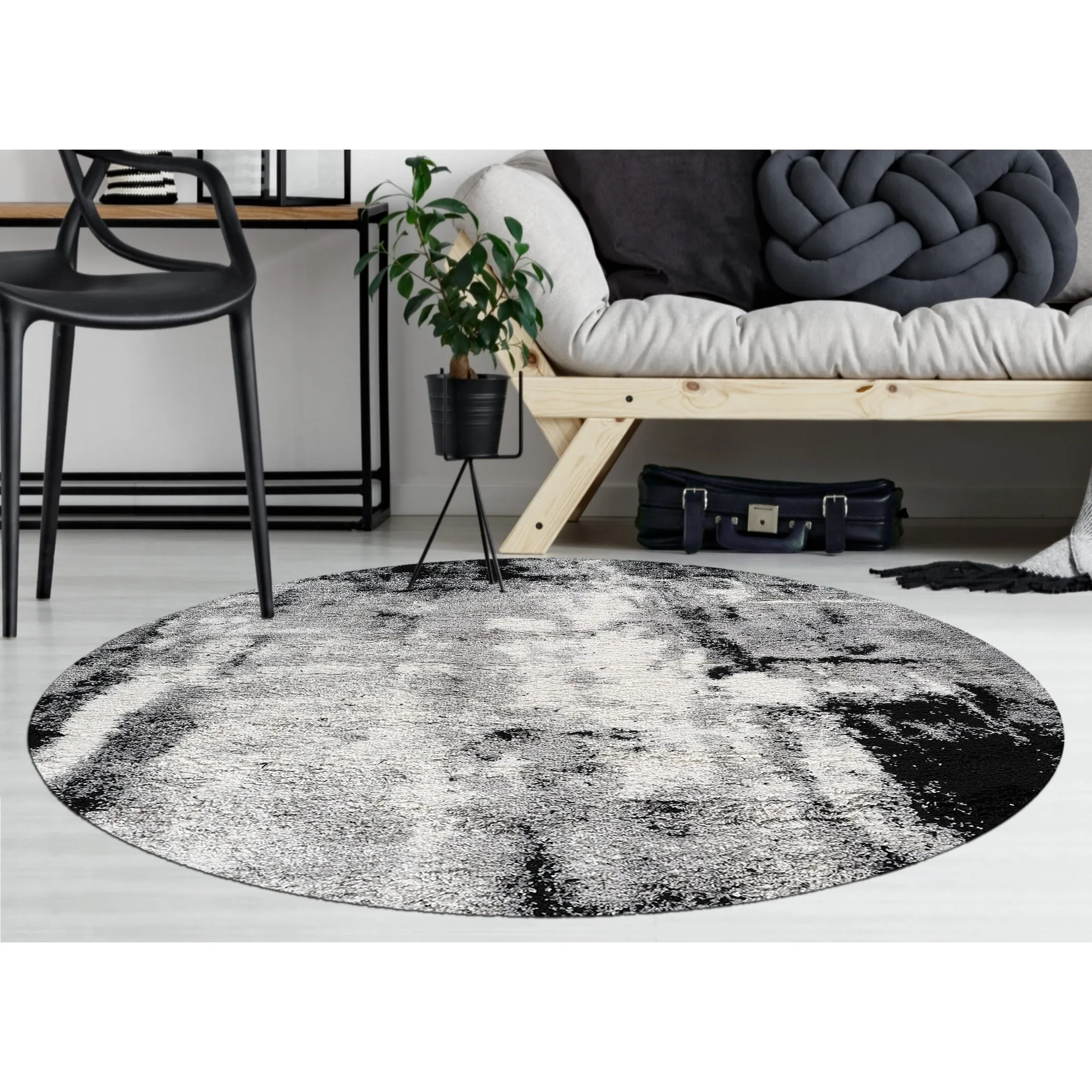 Noori Rug Lux Clark Abstract Modern 2-inch Thick Shag Rug
