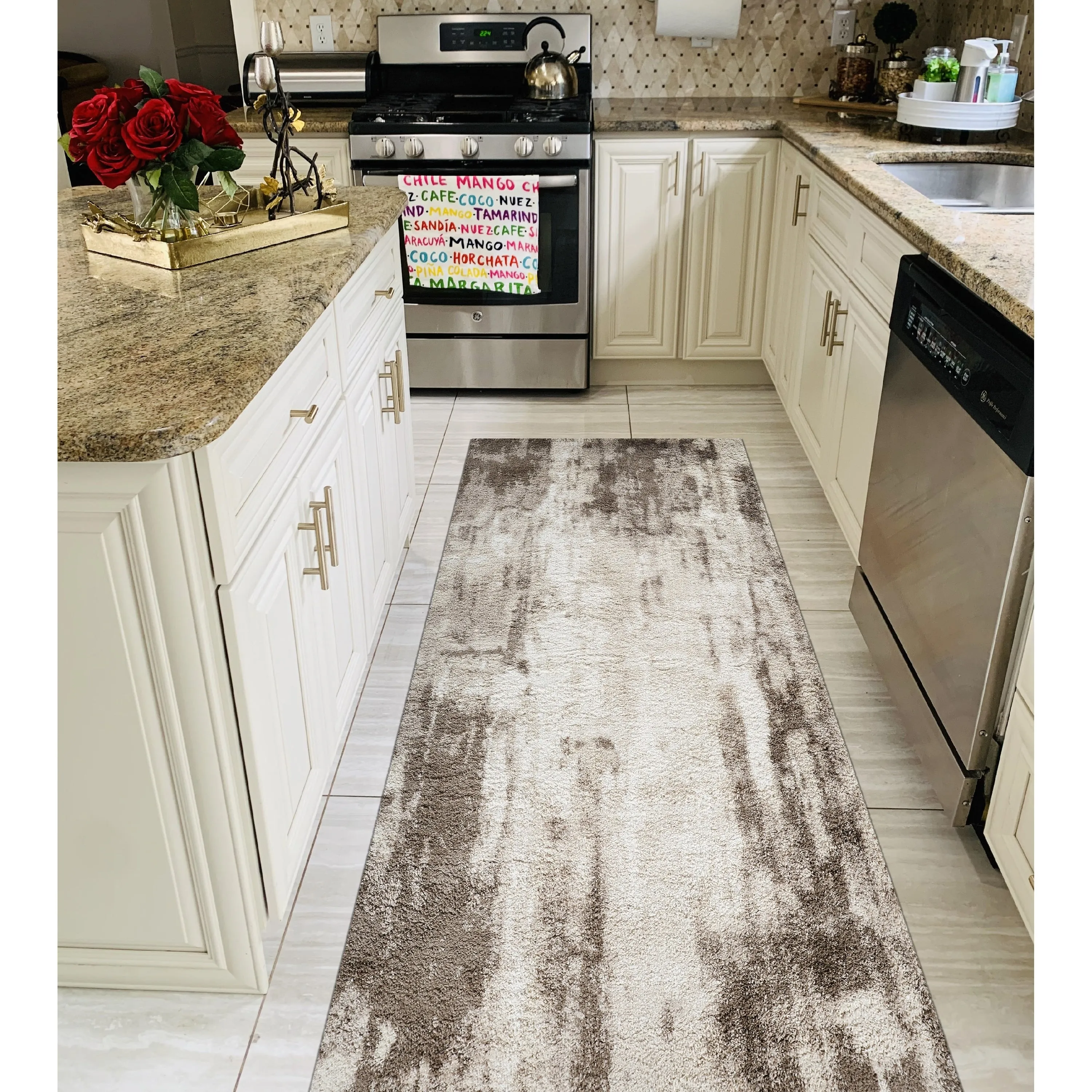 Noori Rug Lux Clark Abstract Modern 2-inch Thick Shag Rug