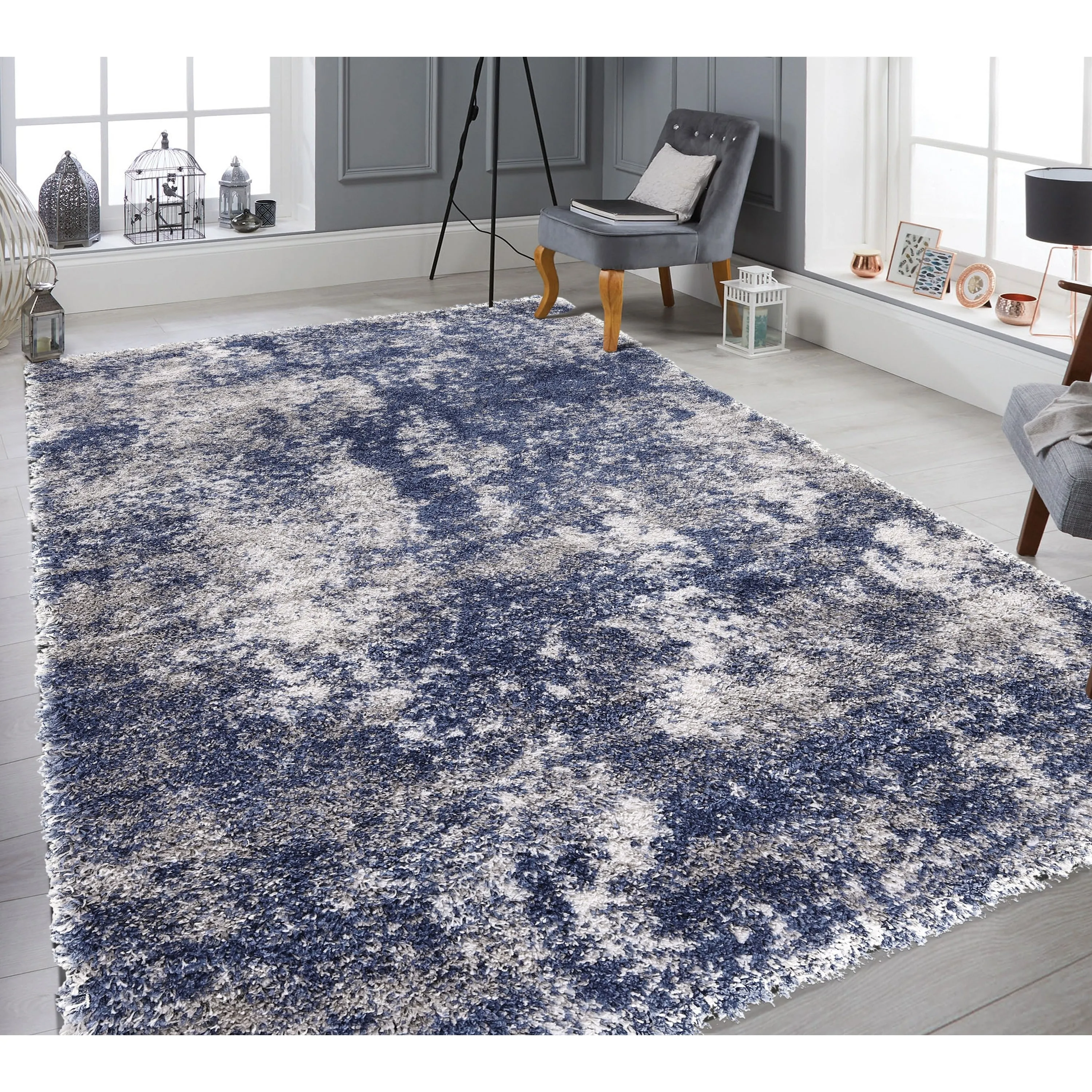 Noori Rug Lux Juno Abstract Modern 2-inch Thick Shag Rug