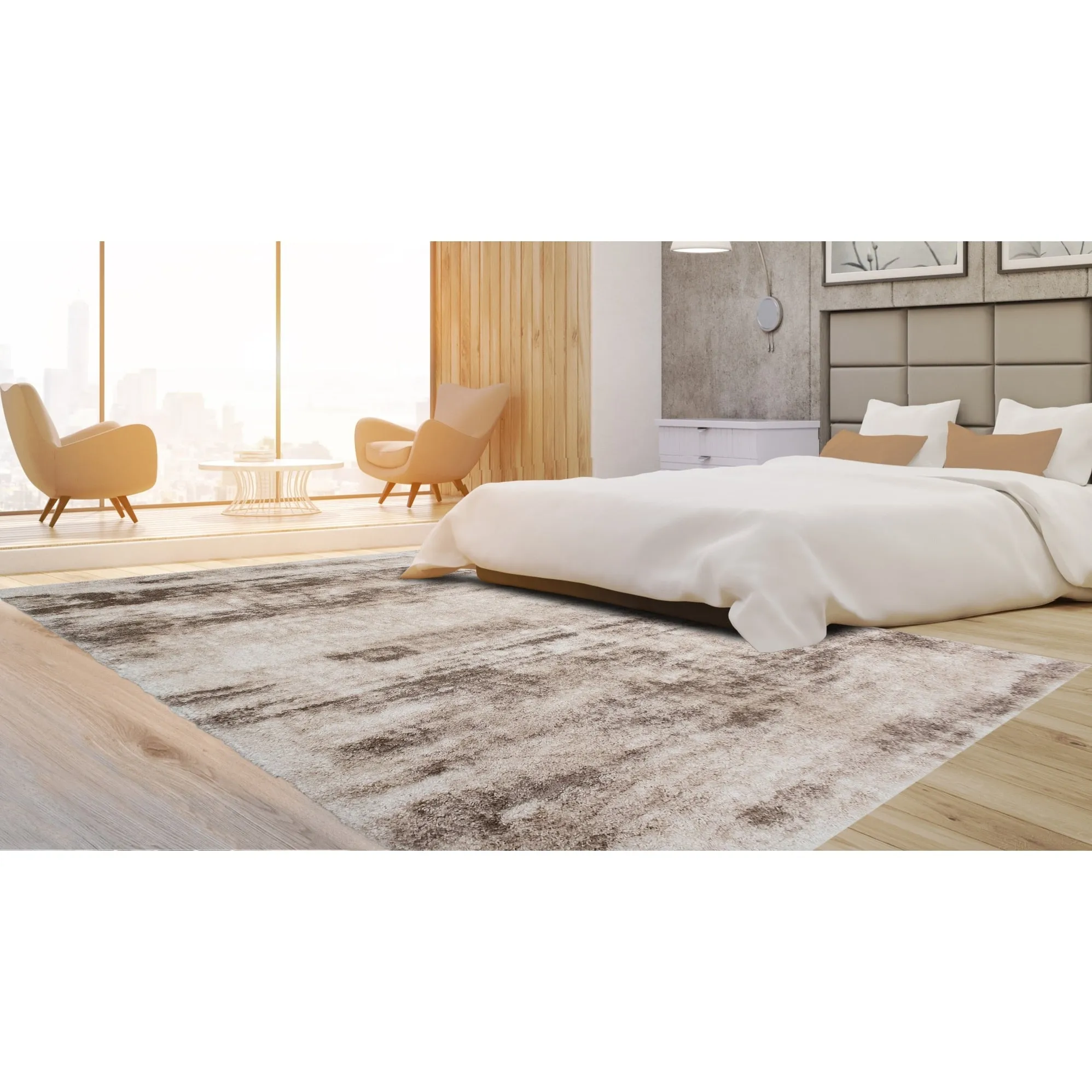 Noori Rug Lux Madison Abstract 2-Inch Shag Area Rug