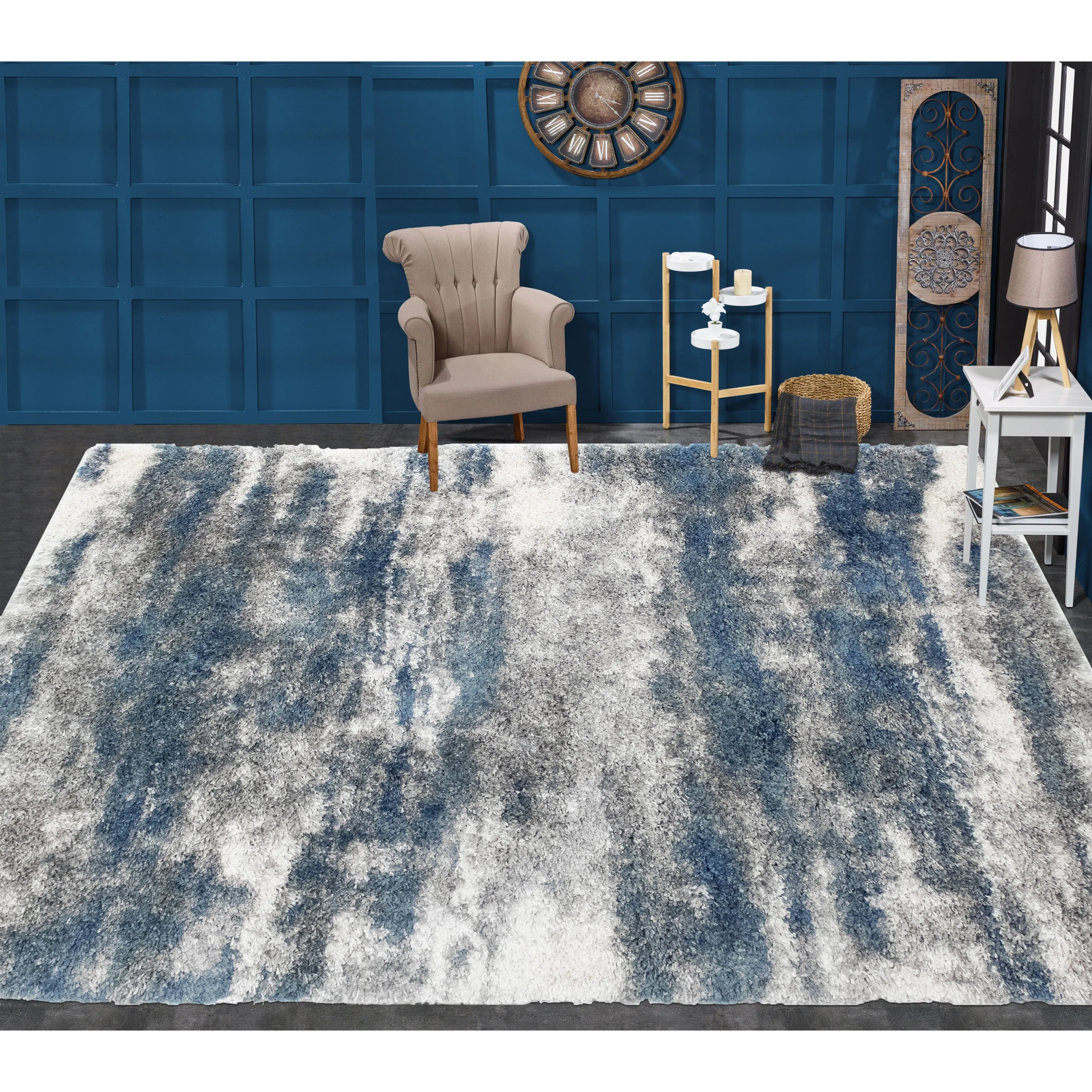 Noori Rug Lux Madison Abstract 2-Inch Shag Area Rug
