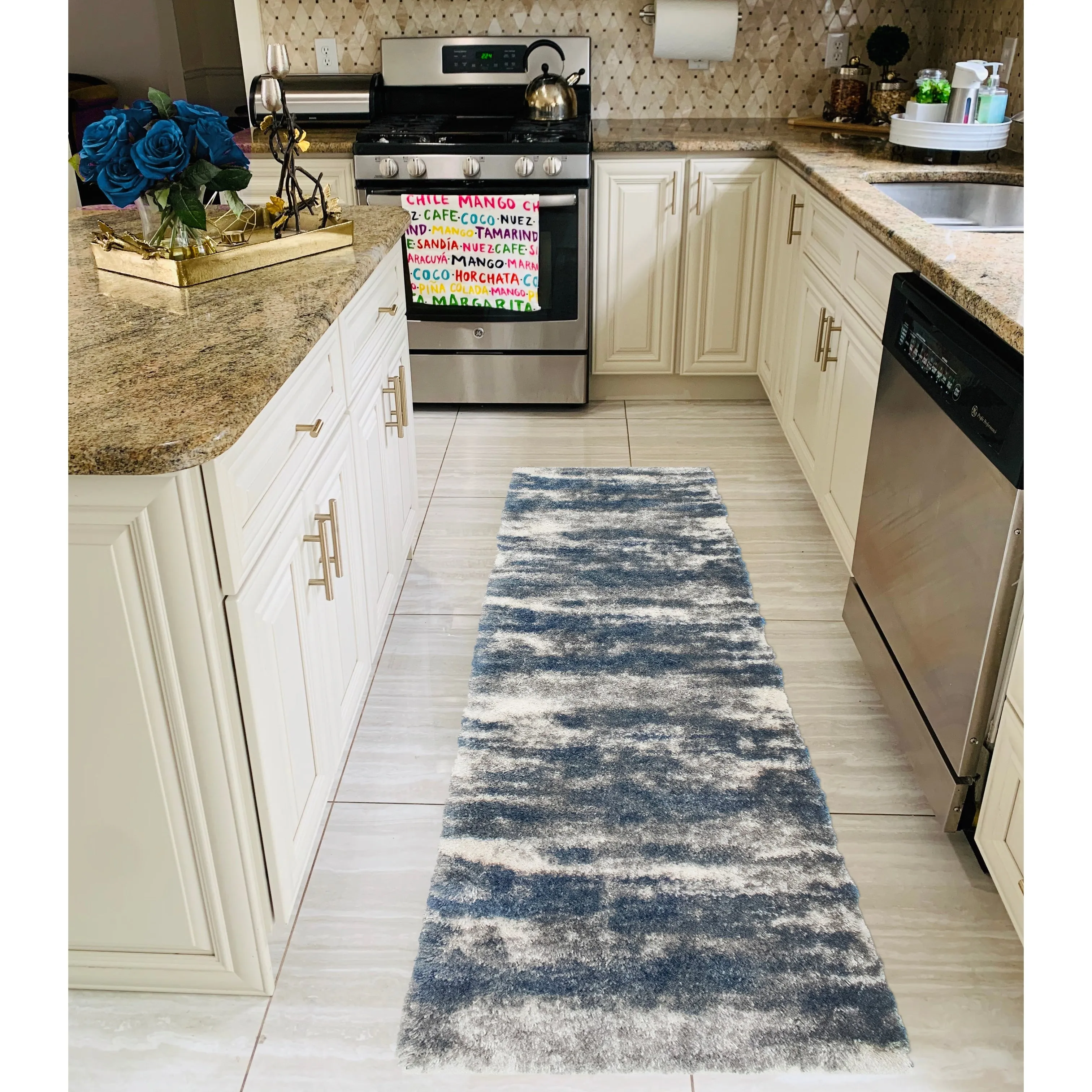 Noori Rug Lux Madison Abstract 2-Inch Shag Area Rug