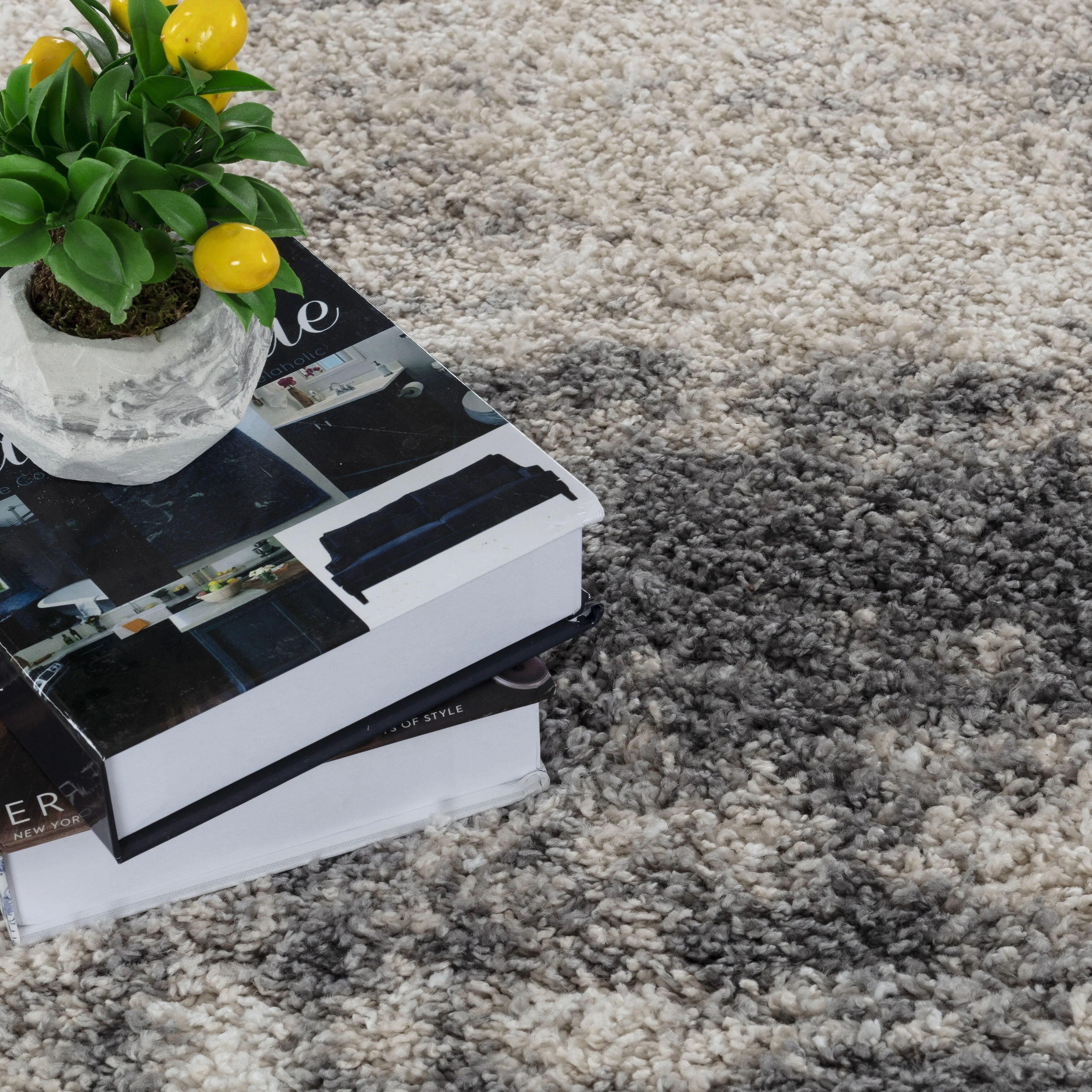 Noori Rug Lux Madison Abstract 2-Inch Shag Area Rug