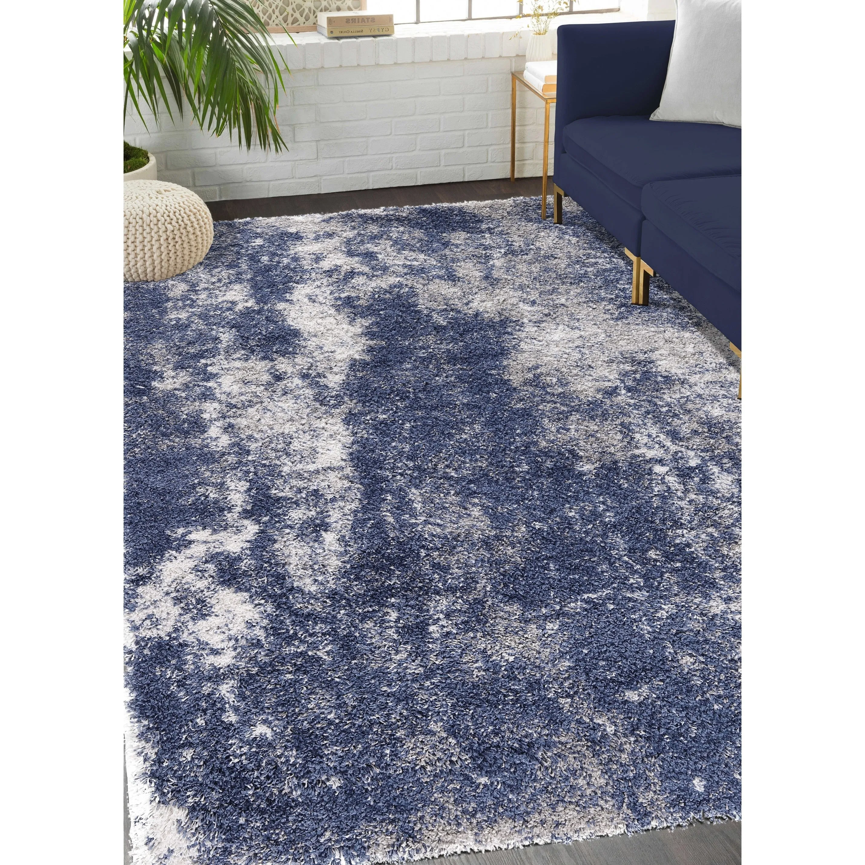 Noori Rug Lux Ridley Abstract Modern 2-inch Thick Shag Rug