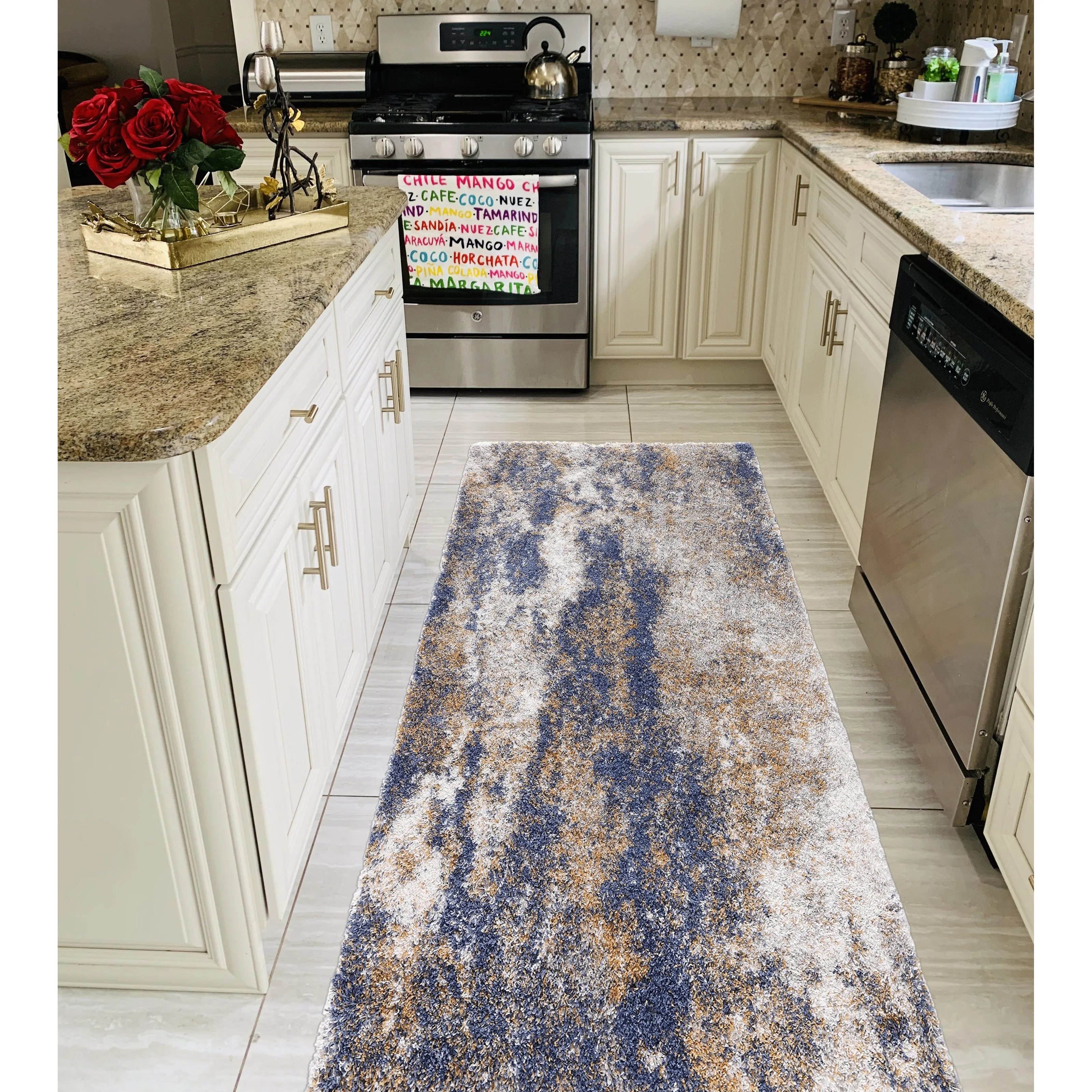 Noori Rug Lux Ridley Abstract Modern 2-inch Thick Shag Rug