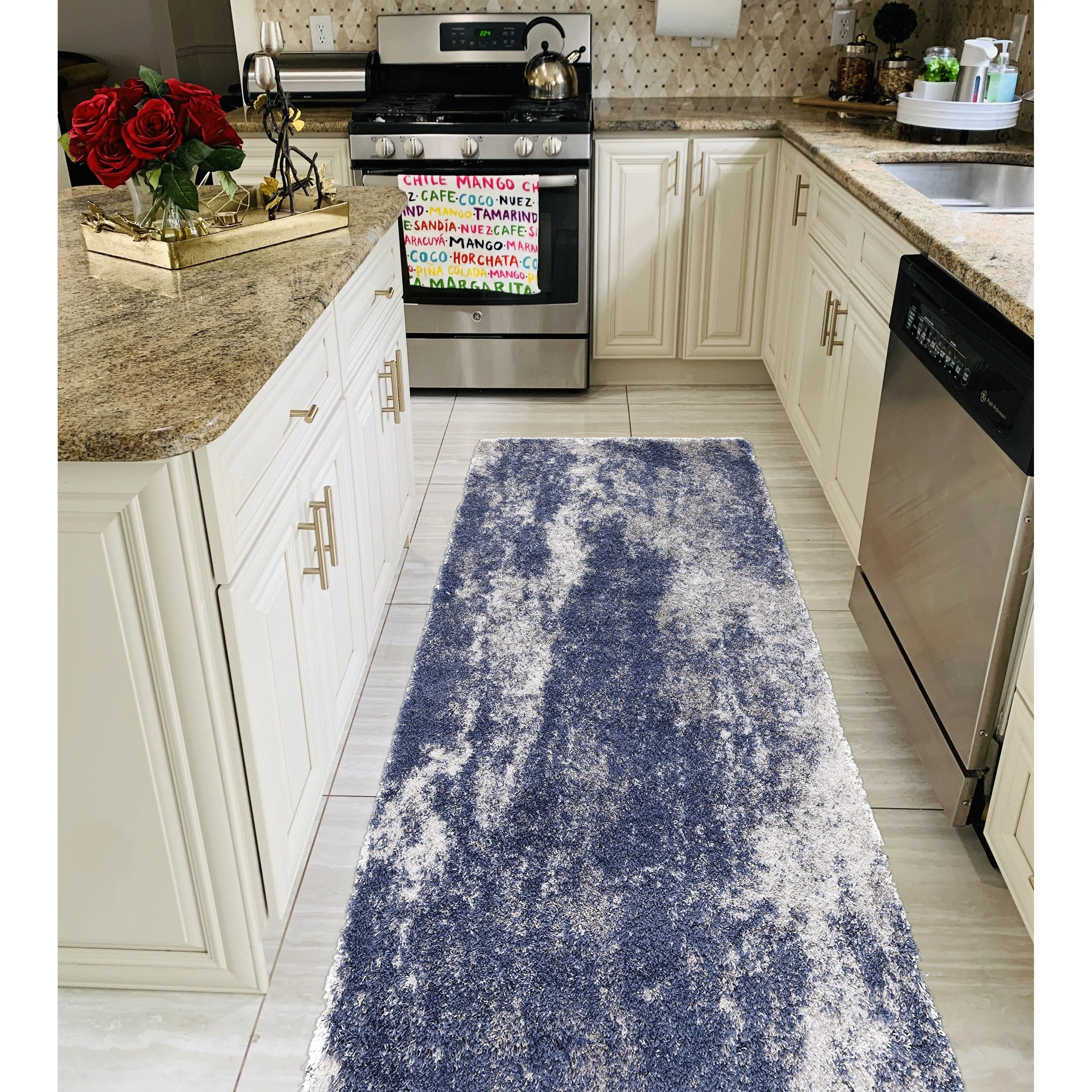 Noori Rug Lux Ridley Abstract Modern 2-inch Thick Shag Rug