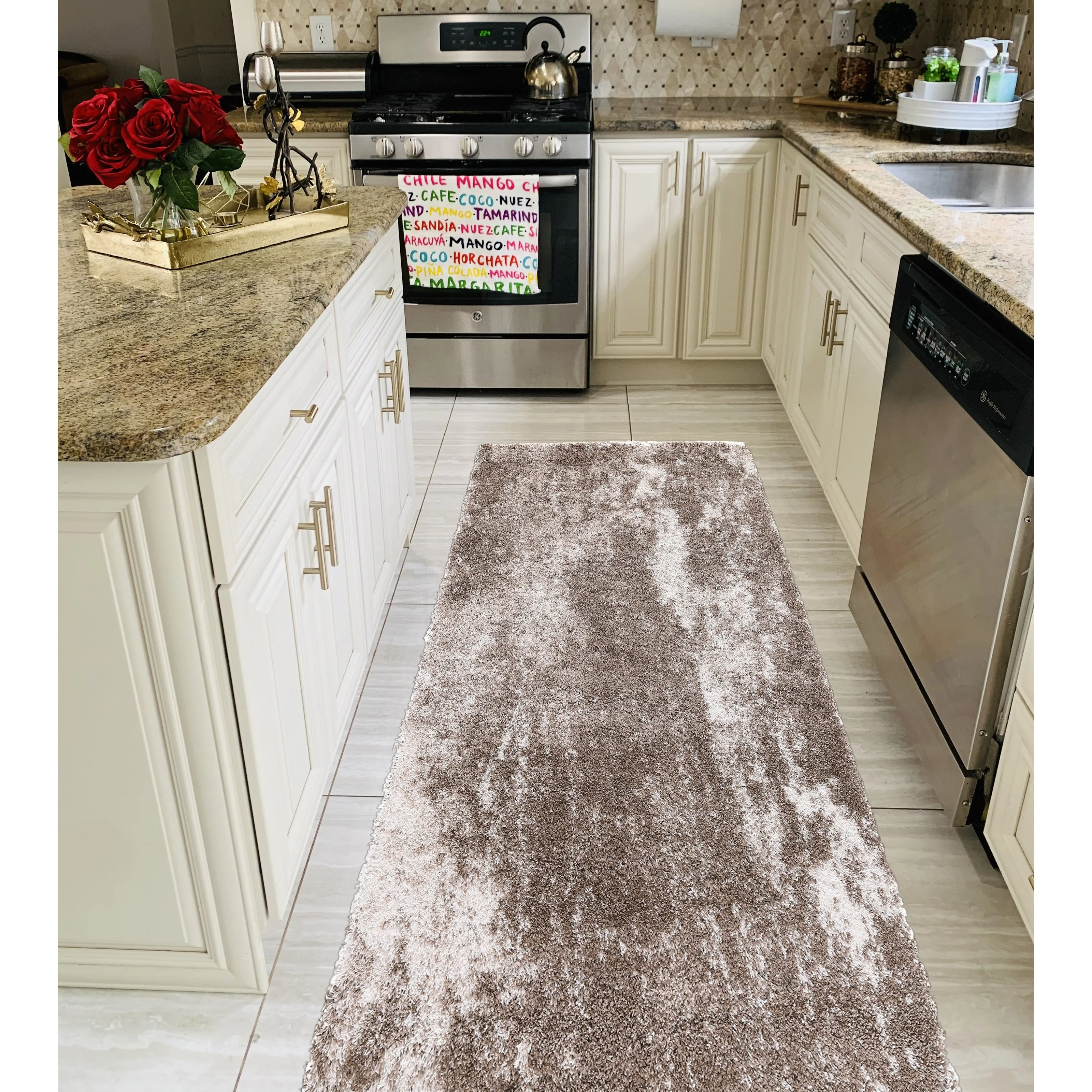 Noori Rug Lux Ridley Abstract Modern 2-inch Thick Shag Rug