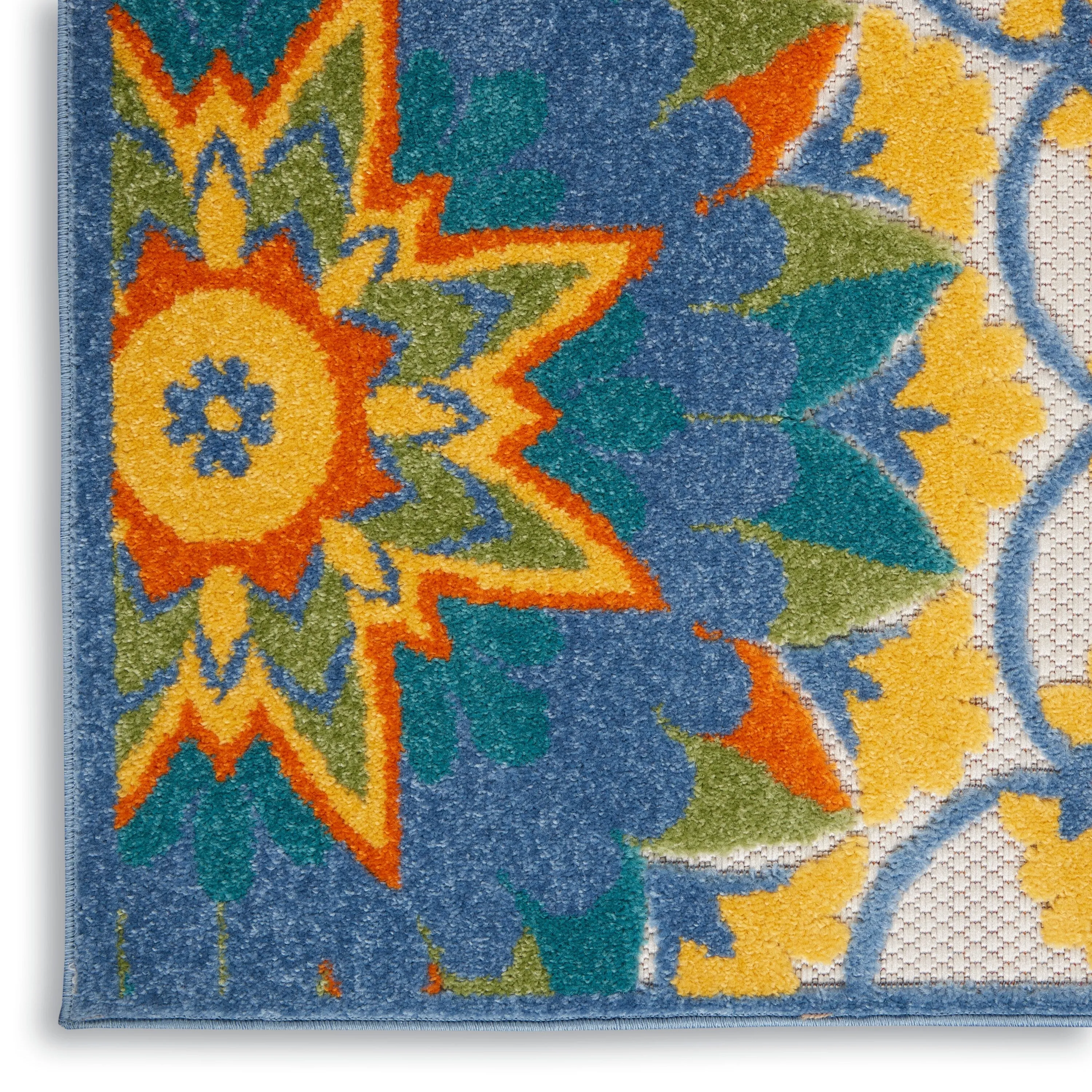 Nourison Aloha Modern Floral Vibrant Multicolored Indoor/Outdoor Area Rug