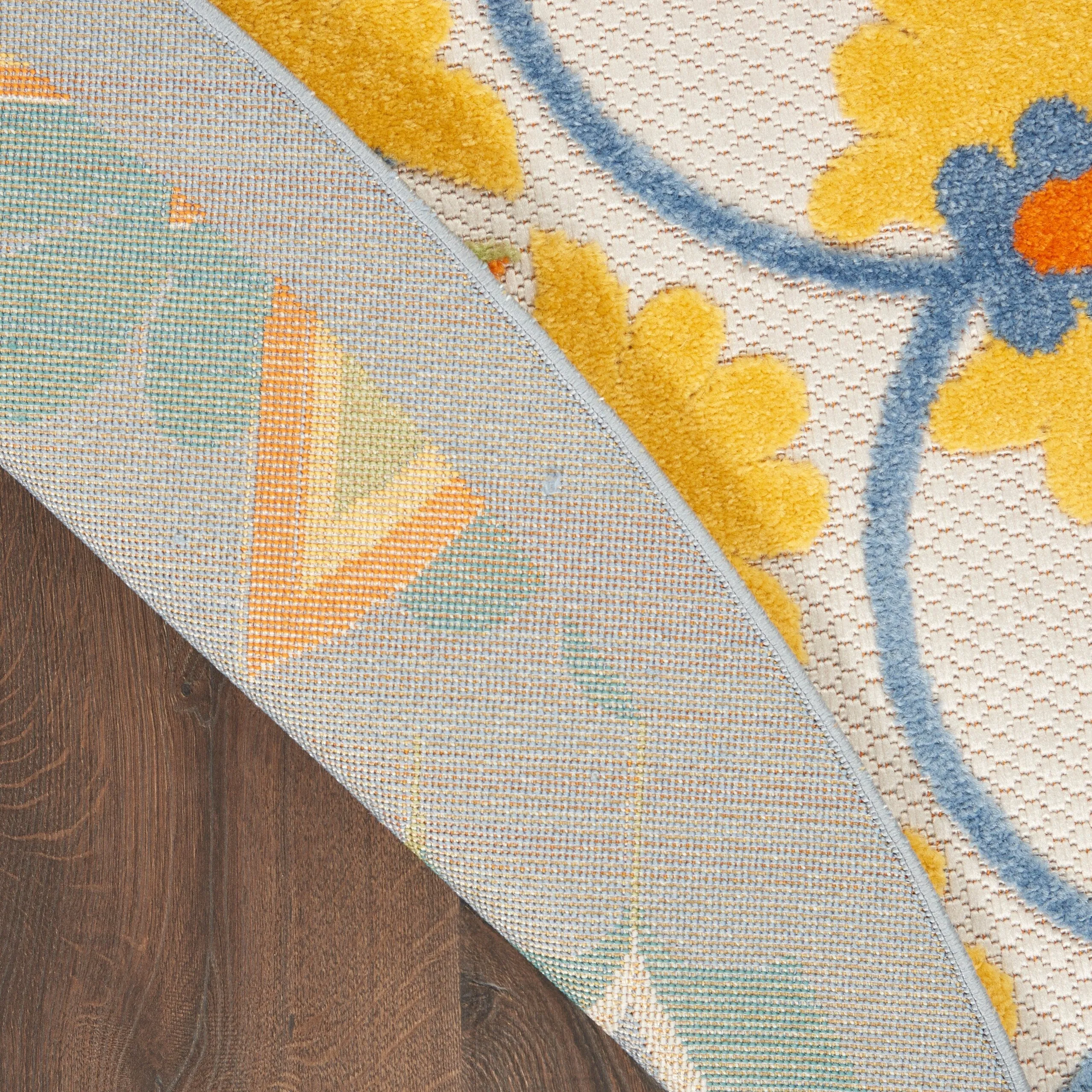 Nourison Aloha Modern Floral Vibrant Multicolored Indoor/Outdoor Area Rug