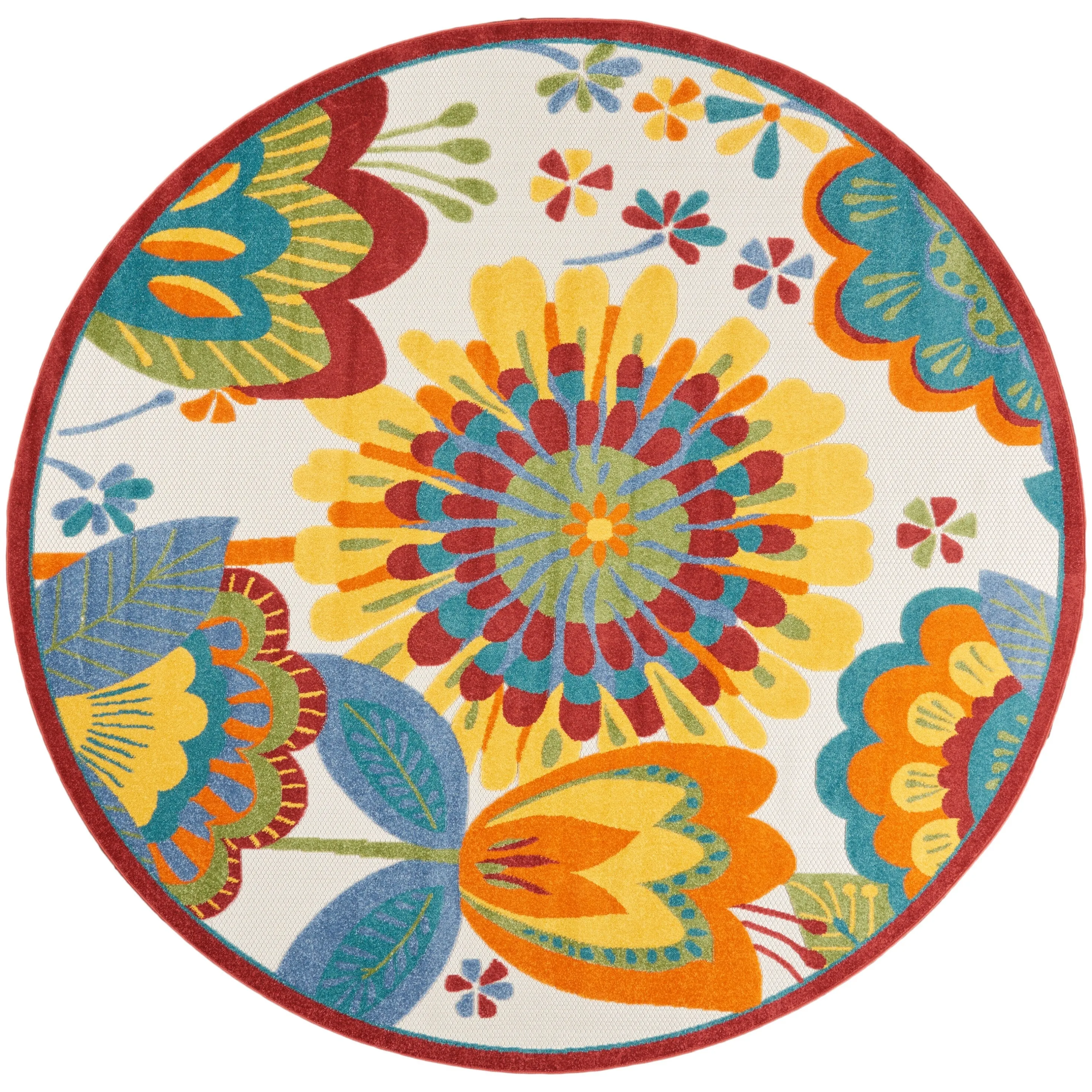 Nourison Aloha Scandinavian Floral Indoor/Outdoor Area Rug