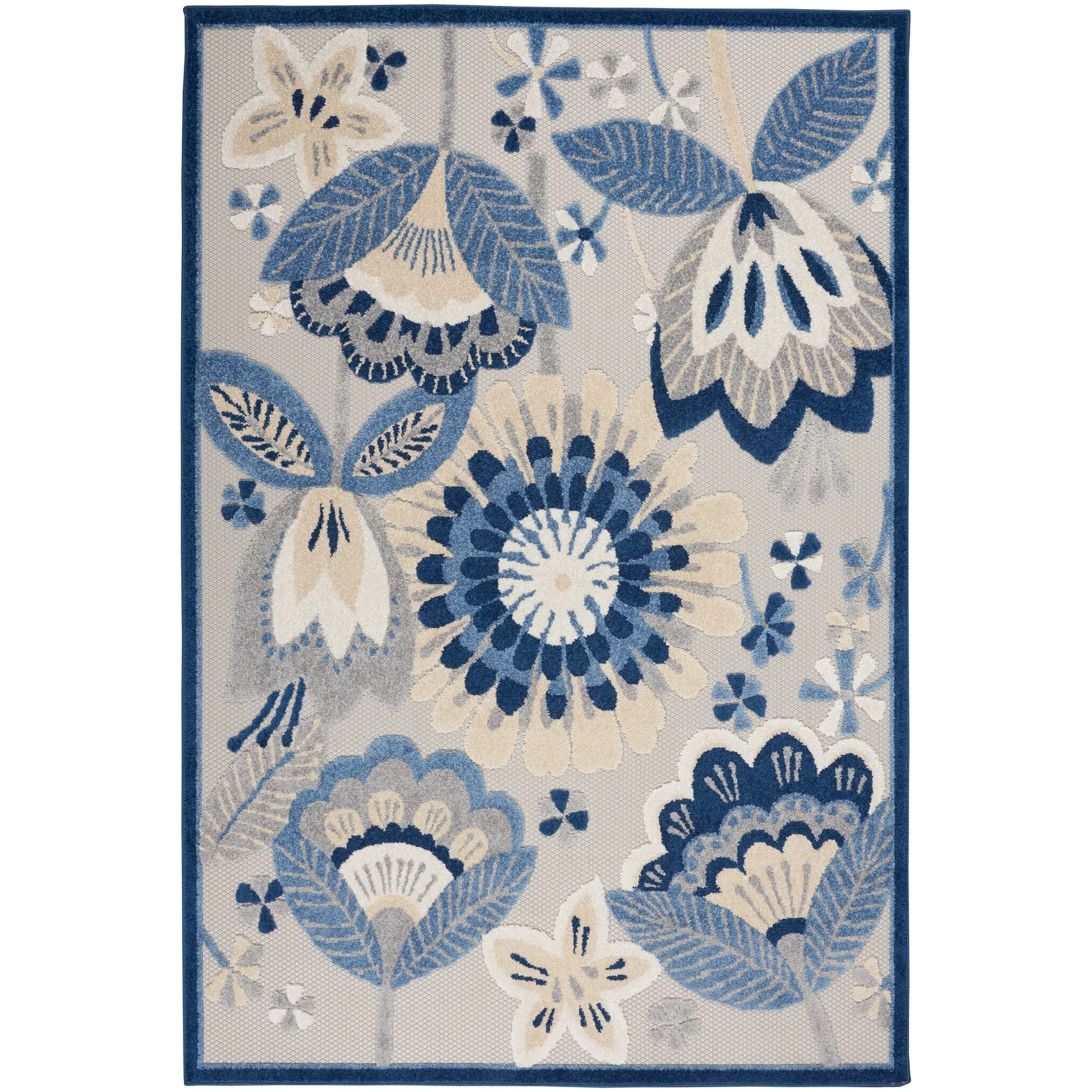 Nourison Aloha Scandinavian Floral Indoor/Outdoor Area Rug