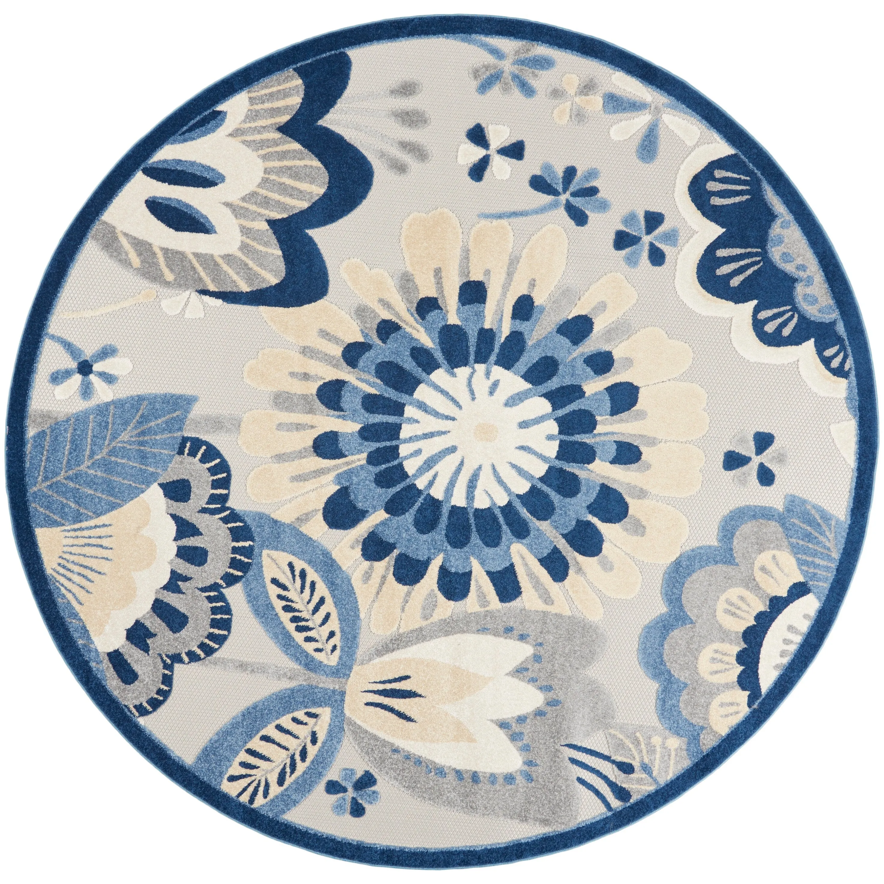 Nourison Aloha Scandinavian Floral Indoor/Outdoor Area Rug