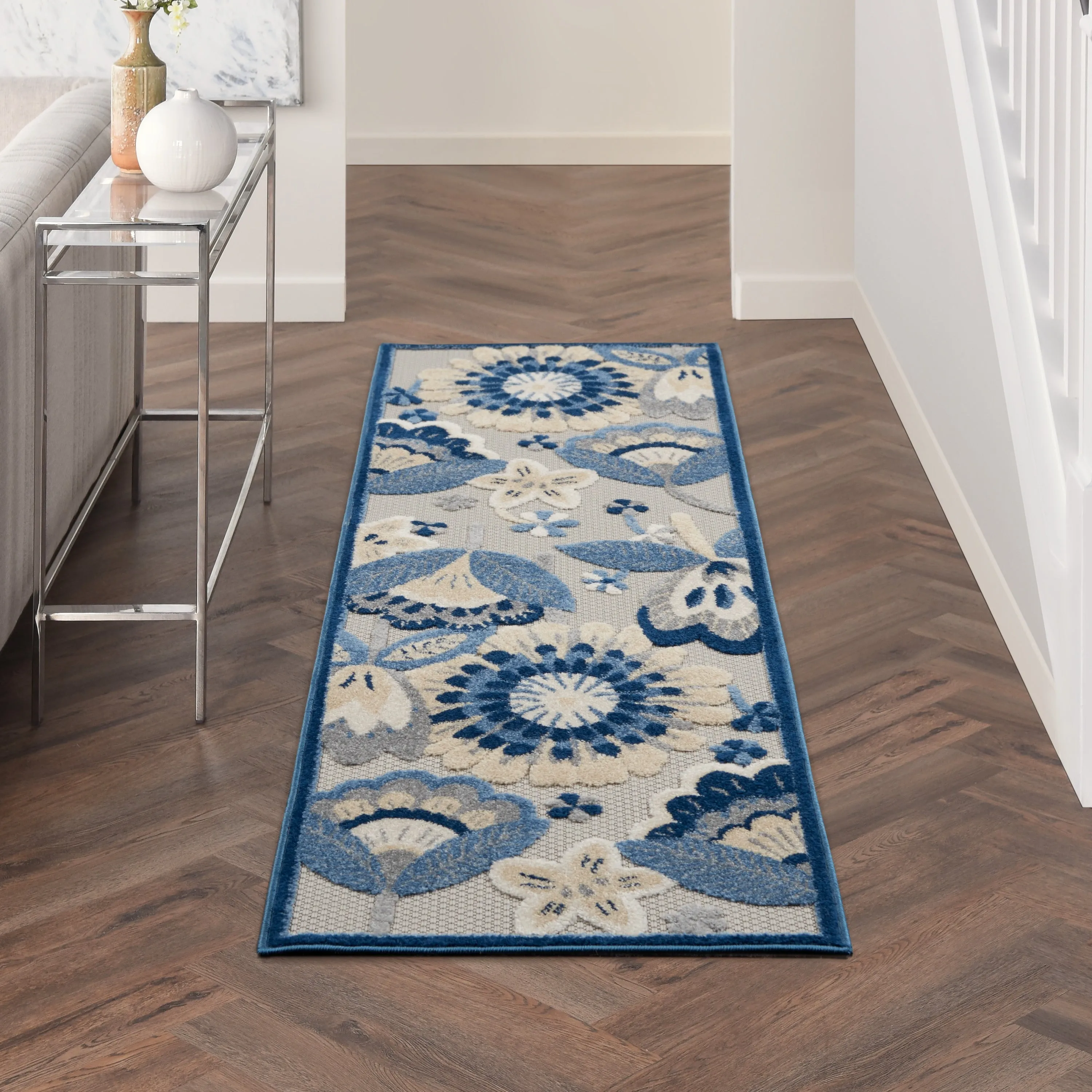 Nourison Aloha Scandinavian Floral Indoor/Outdoor Area Rug