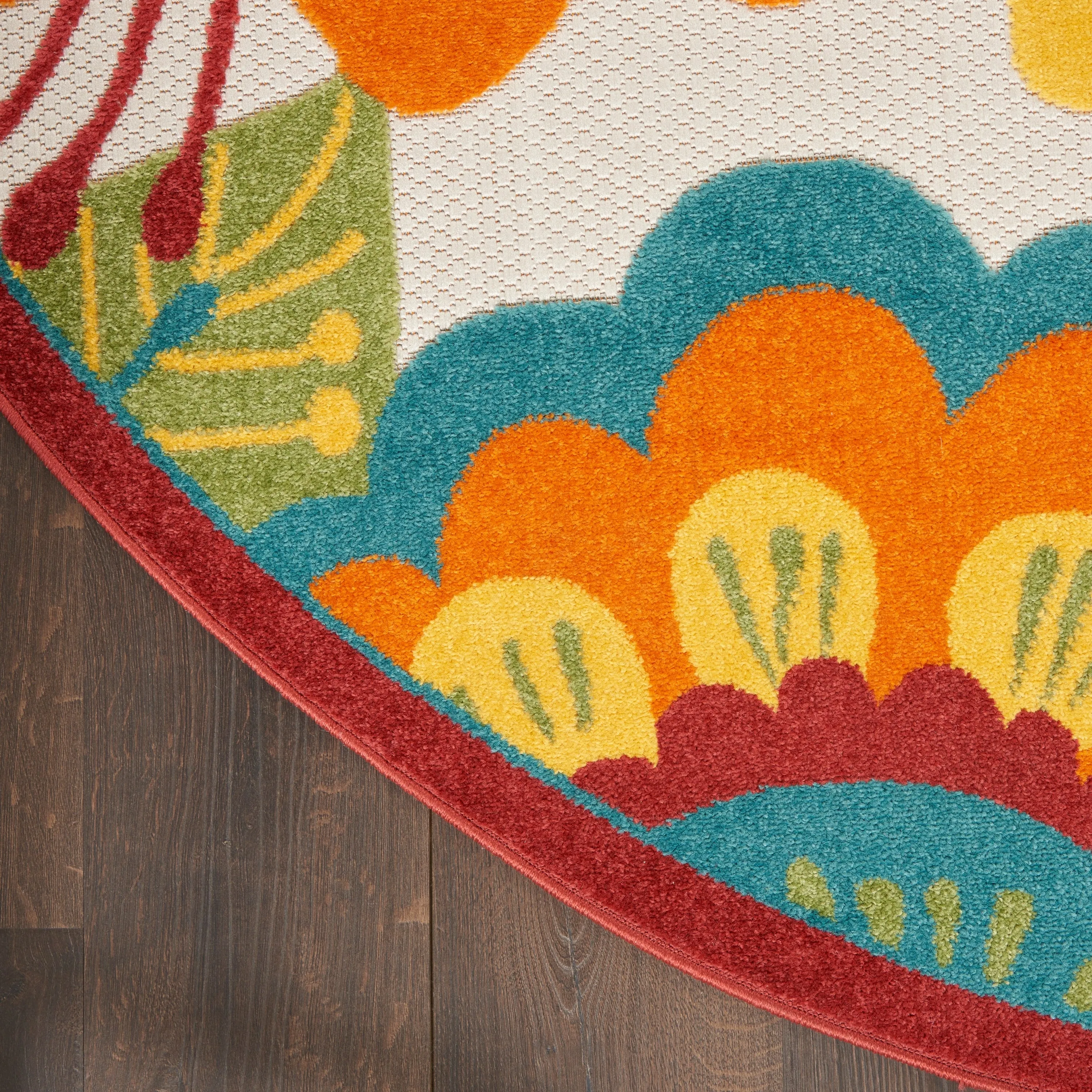 Nourison Aloha Scandinavian Floral Indoor/Outdoor Area Rug