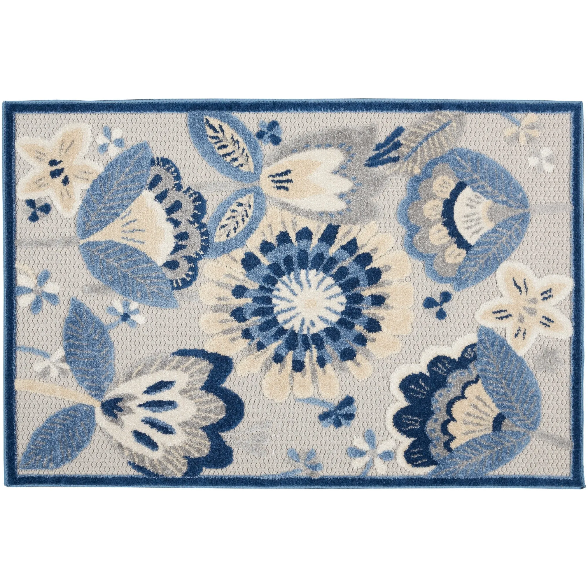 Nourison Aloha Scandinavian Floral Indoor/Outdoor Area Rug