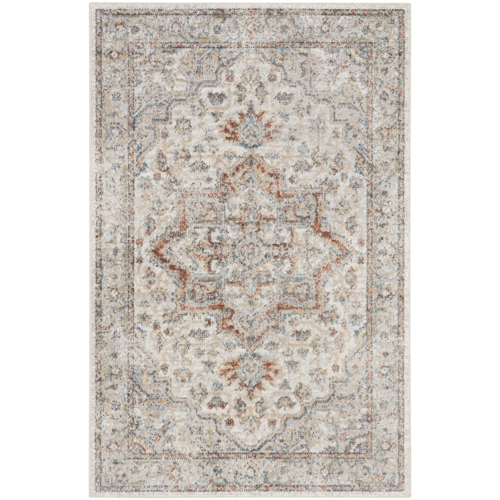 Nourison Astra Machine Washable Distressed Area Rug