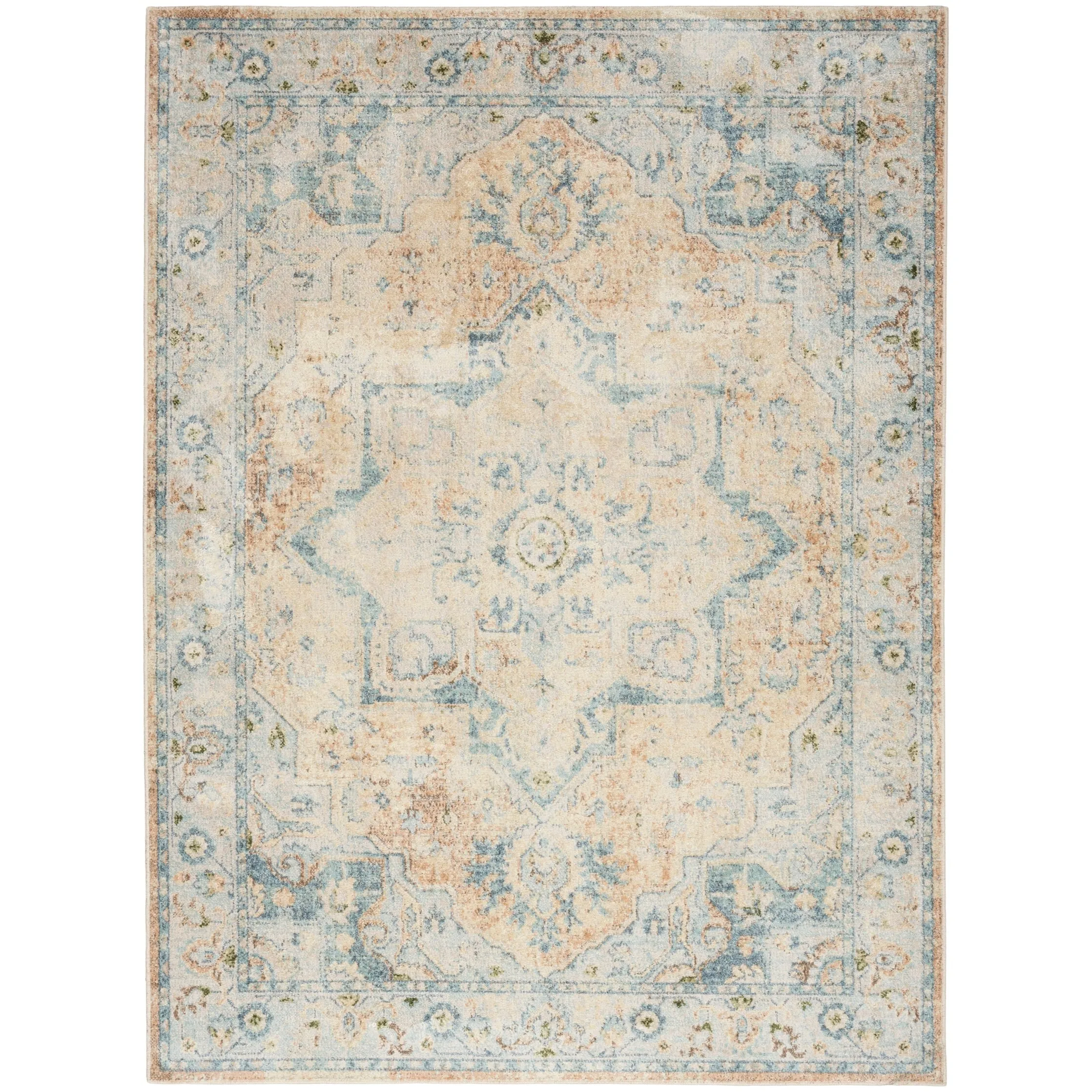 Nourison Astra Machine Washable Distressed Area Rug