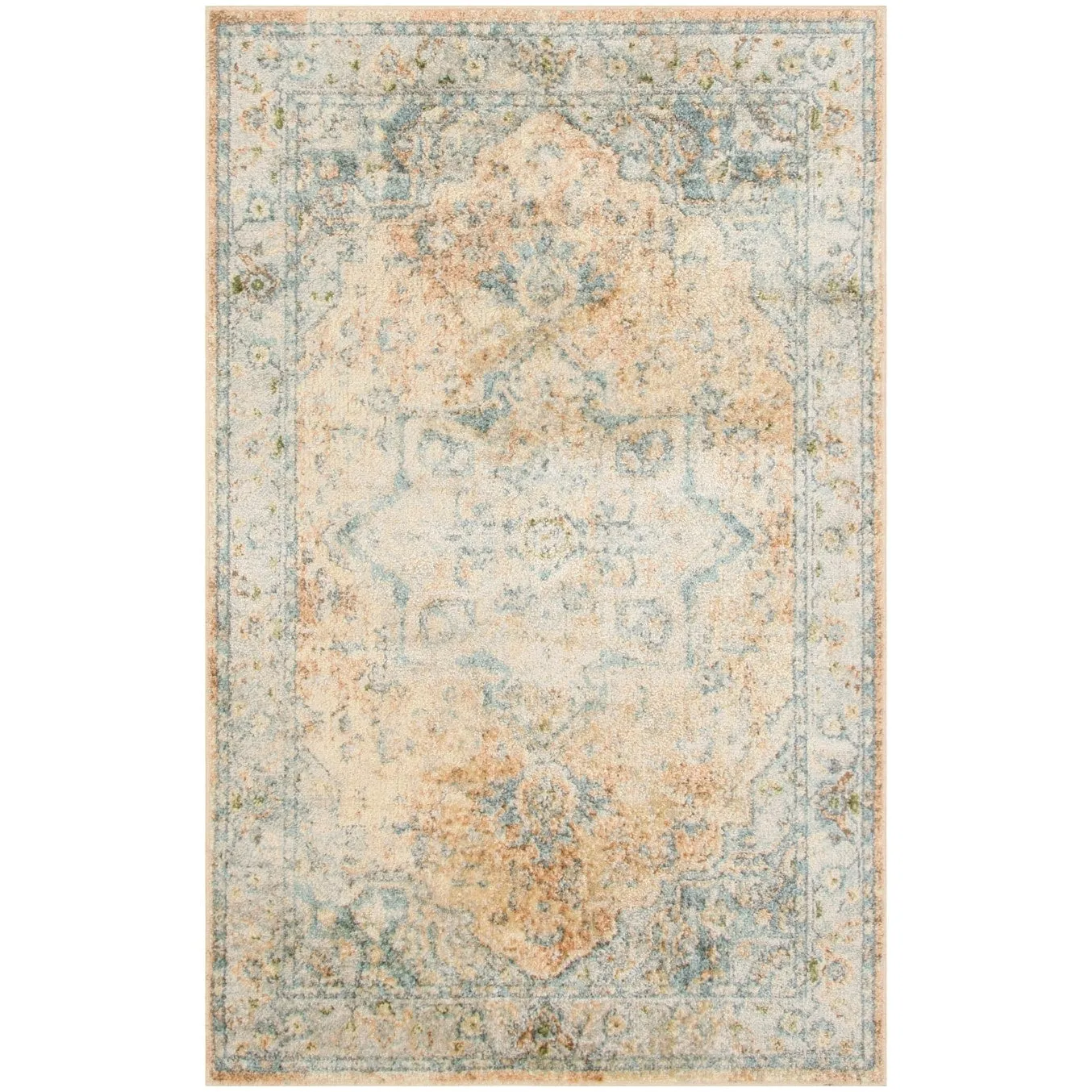 Nourison Astra Machine Washable Distressed Area Rug