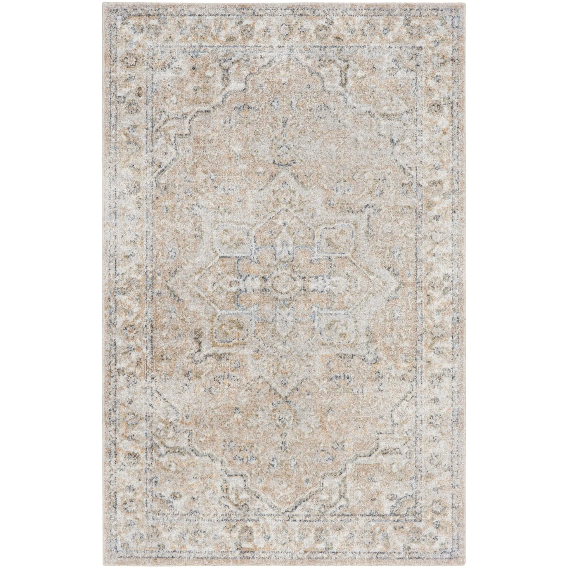 Nourison Astra Machine Washable Distressed Area Rug