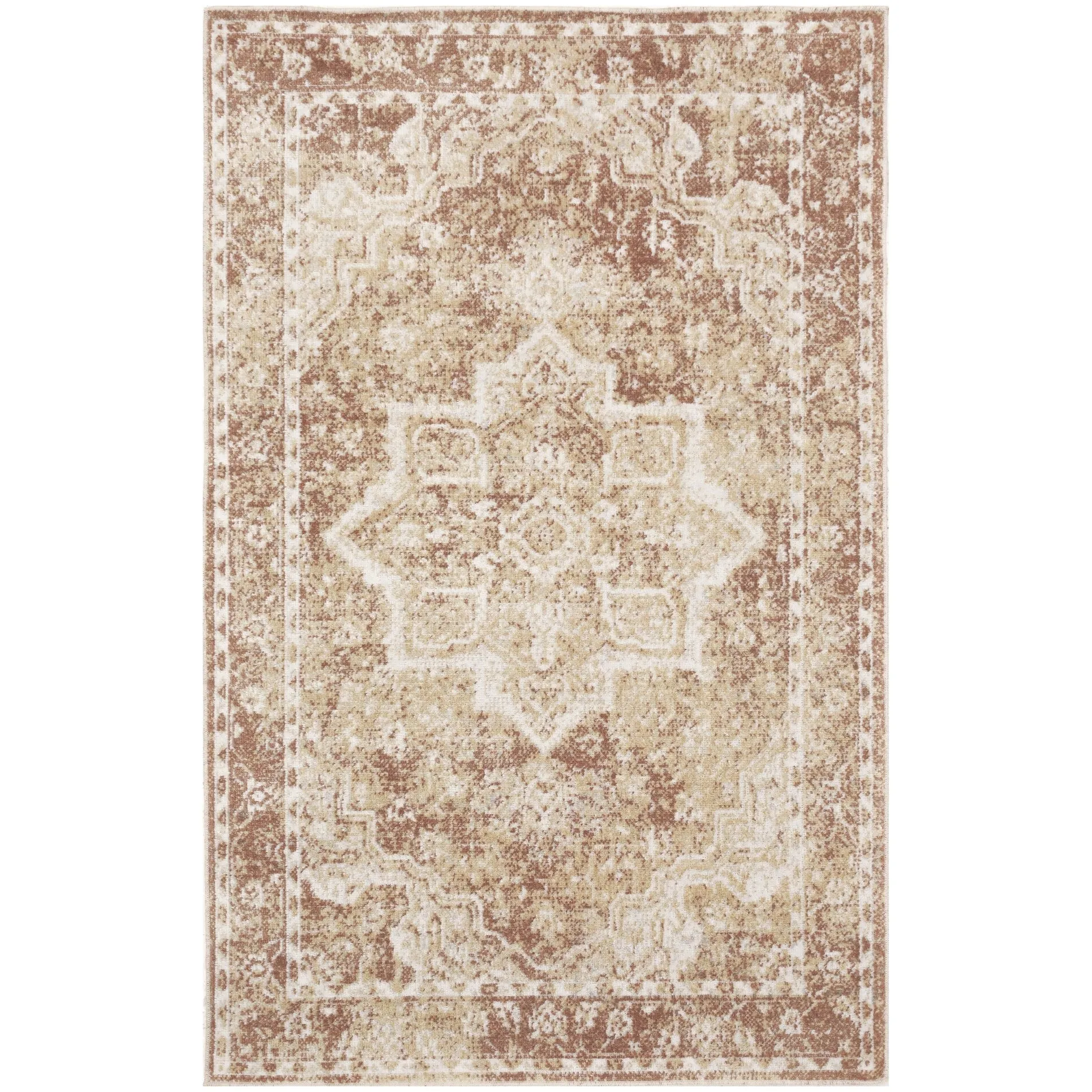 Nourison Astra Machine Washable Distressed Area Rug