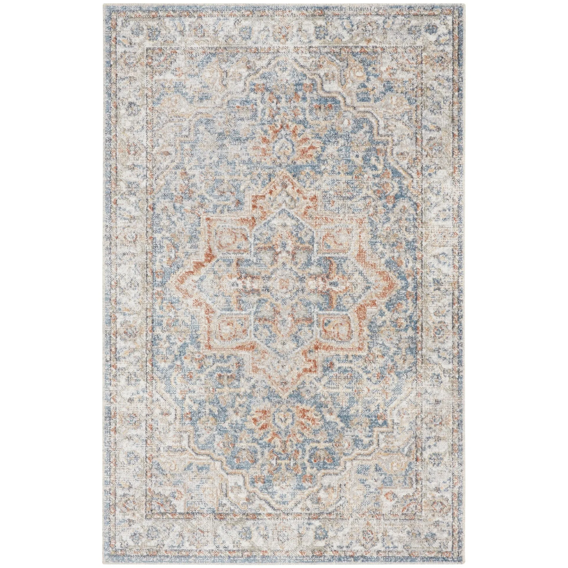 Nourison Astra Machine Washable Distressed Area Rug