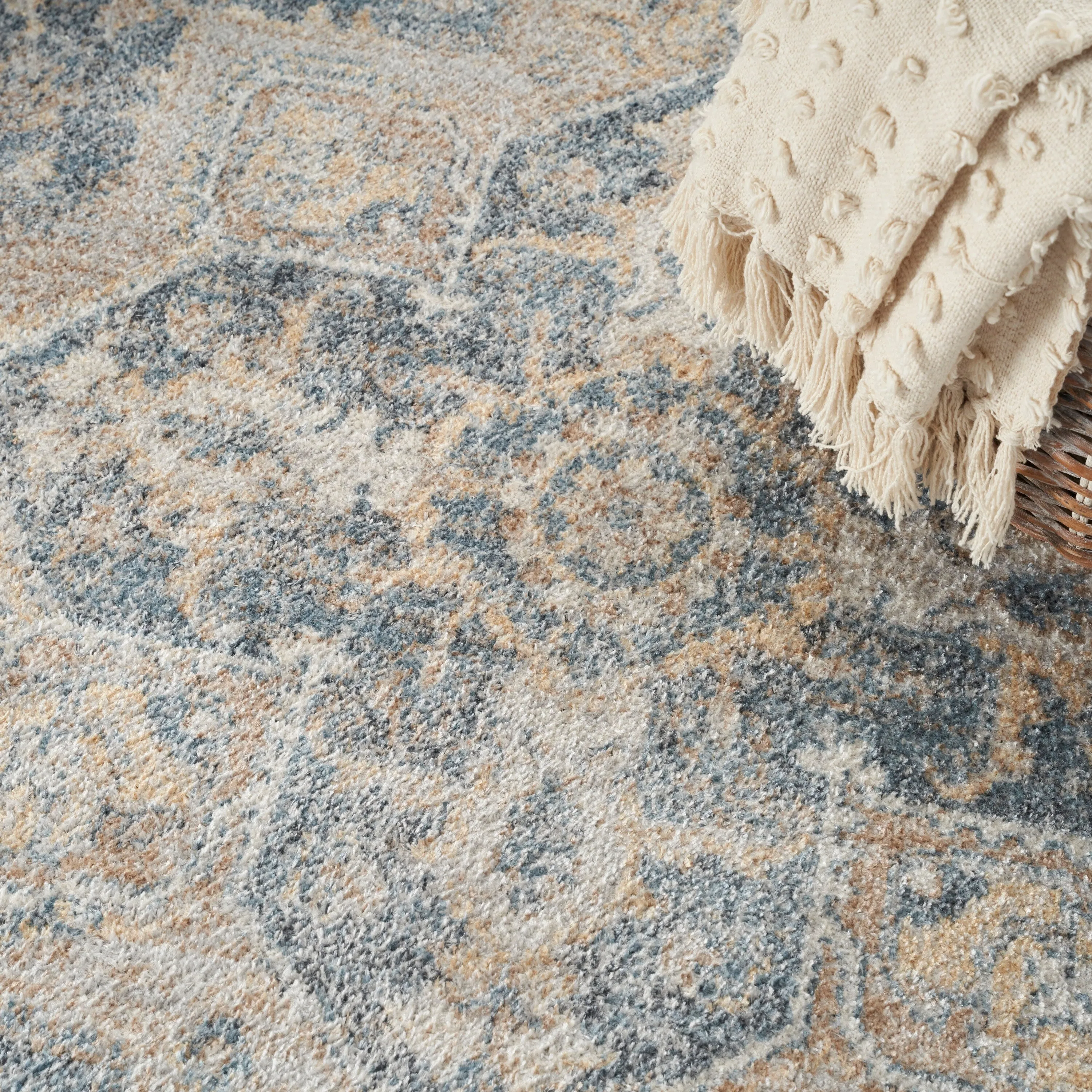 Nourison Astra Machine Washable Distressed Area Rug