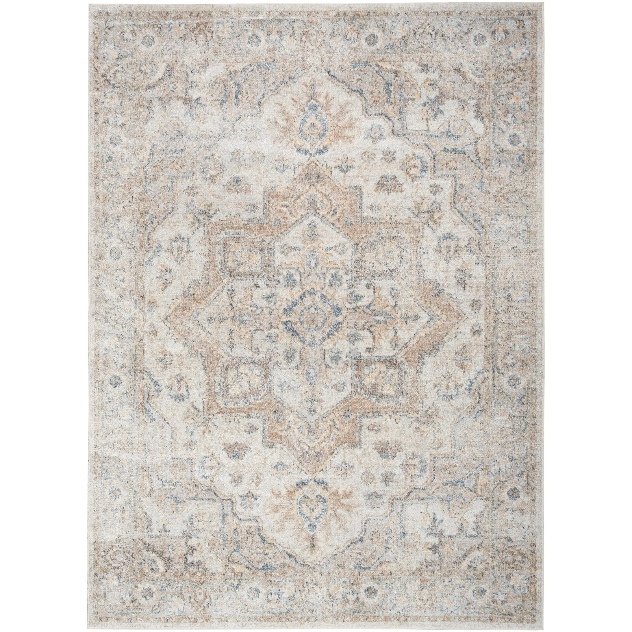 Nourison Astra Machine Washable Distressed Area Rug