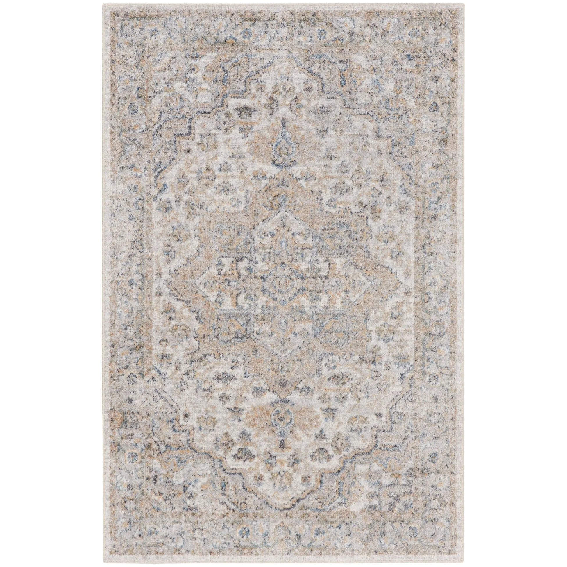 Nourison Astra Machine Washable Distressed Area Rug