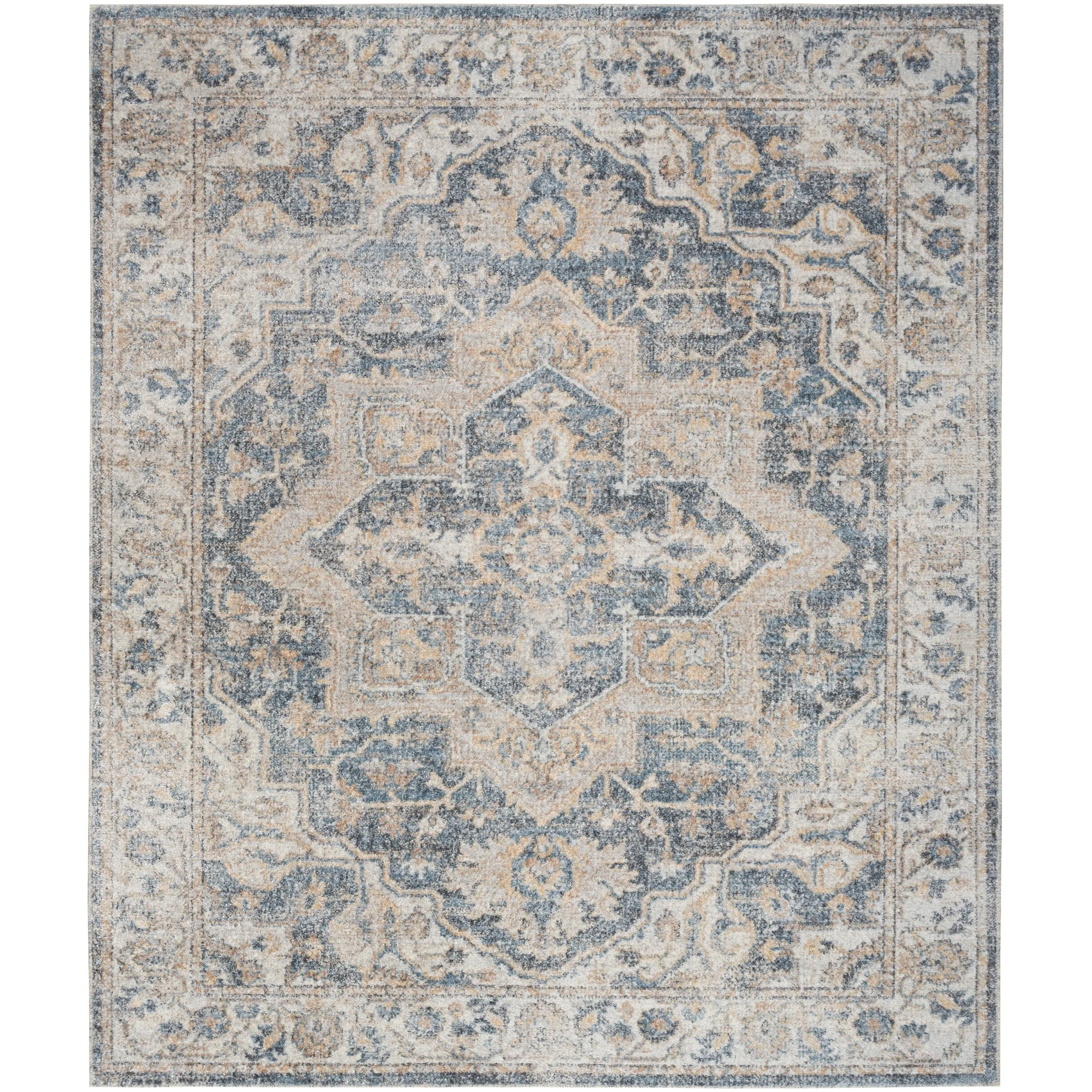 Nourison Astra Machine Washable Distressed Area Rug