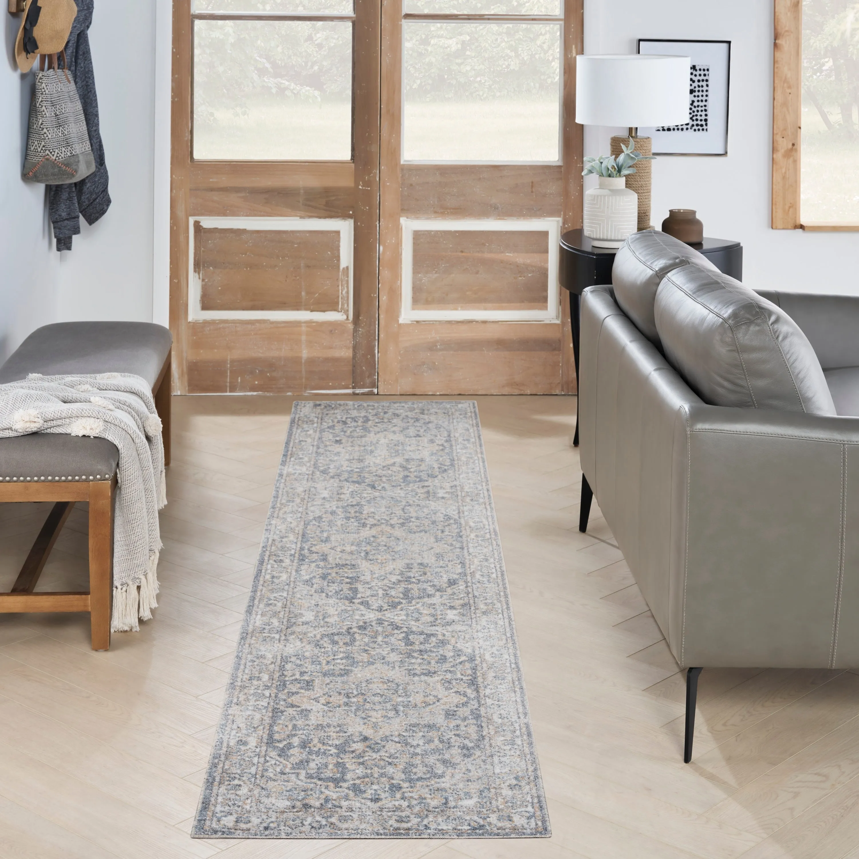 Nourison Astra Machine Washable Distressed Area Rug