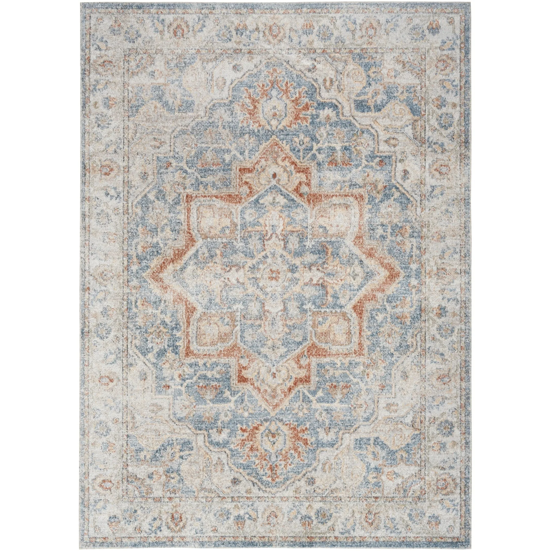 Nourison Astra Machine Washable Distressed Area Rug