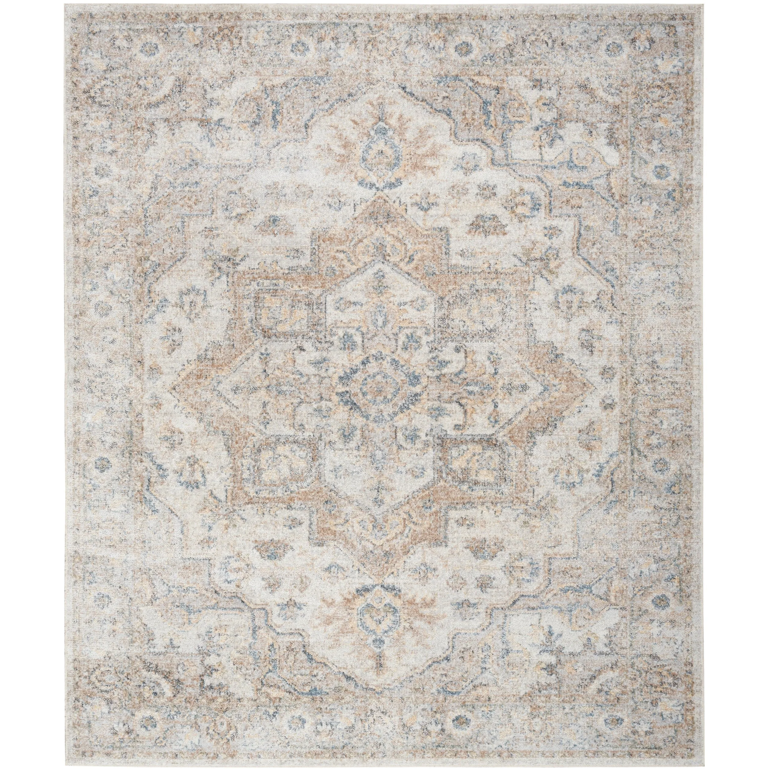 Nourison Astra Machine Washable Distressed Area Rug