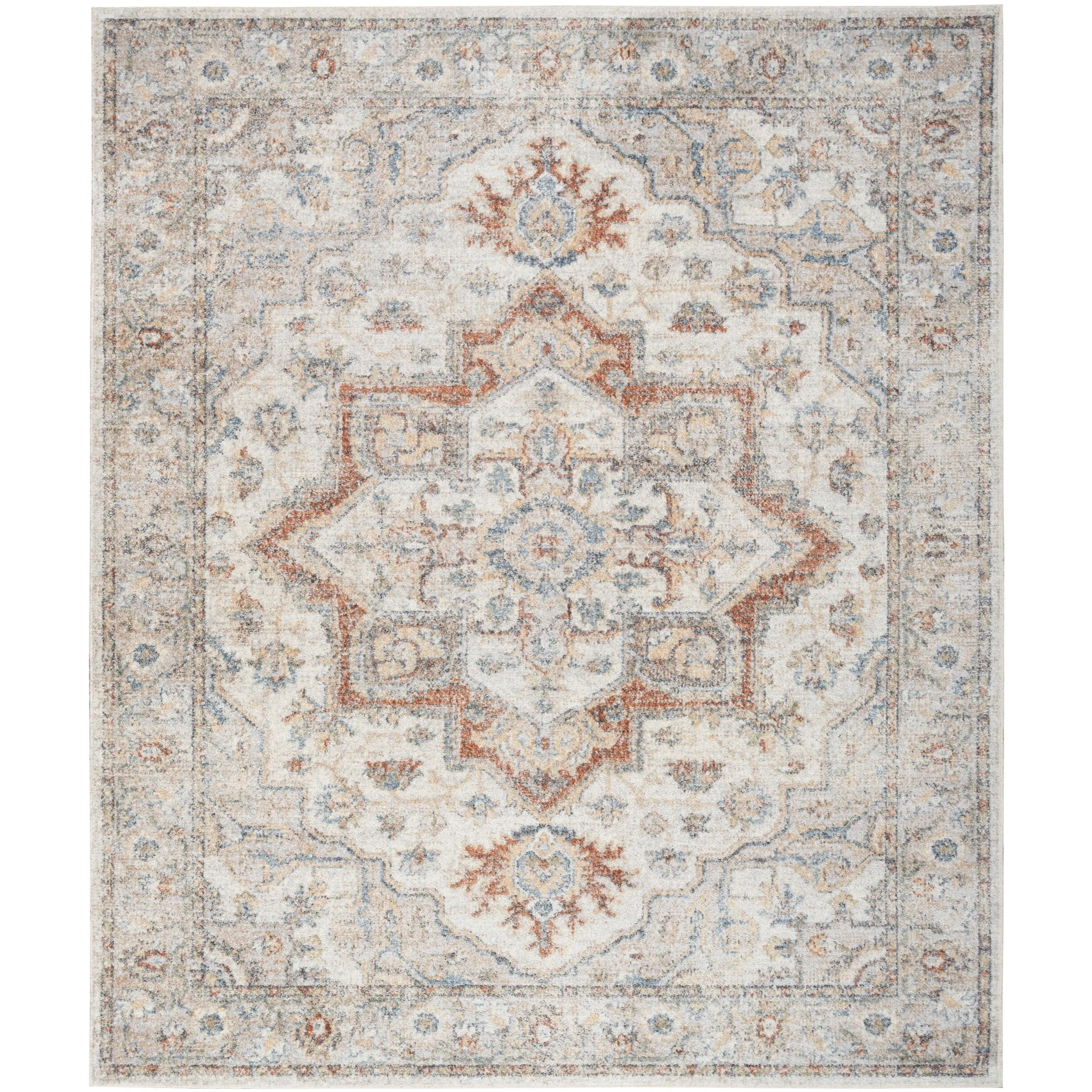 Nourison Astra Machine Washable Distressed Area Rug