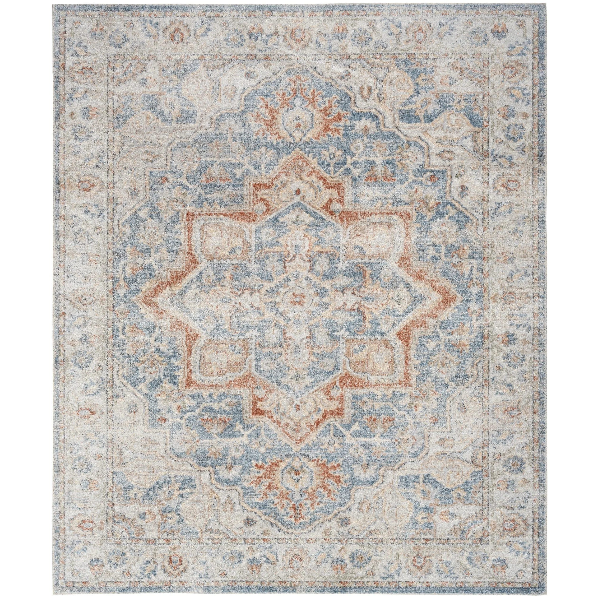 Nourison Astra Machine Washable Distressed Area Rug